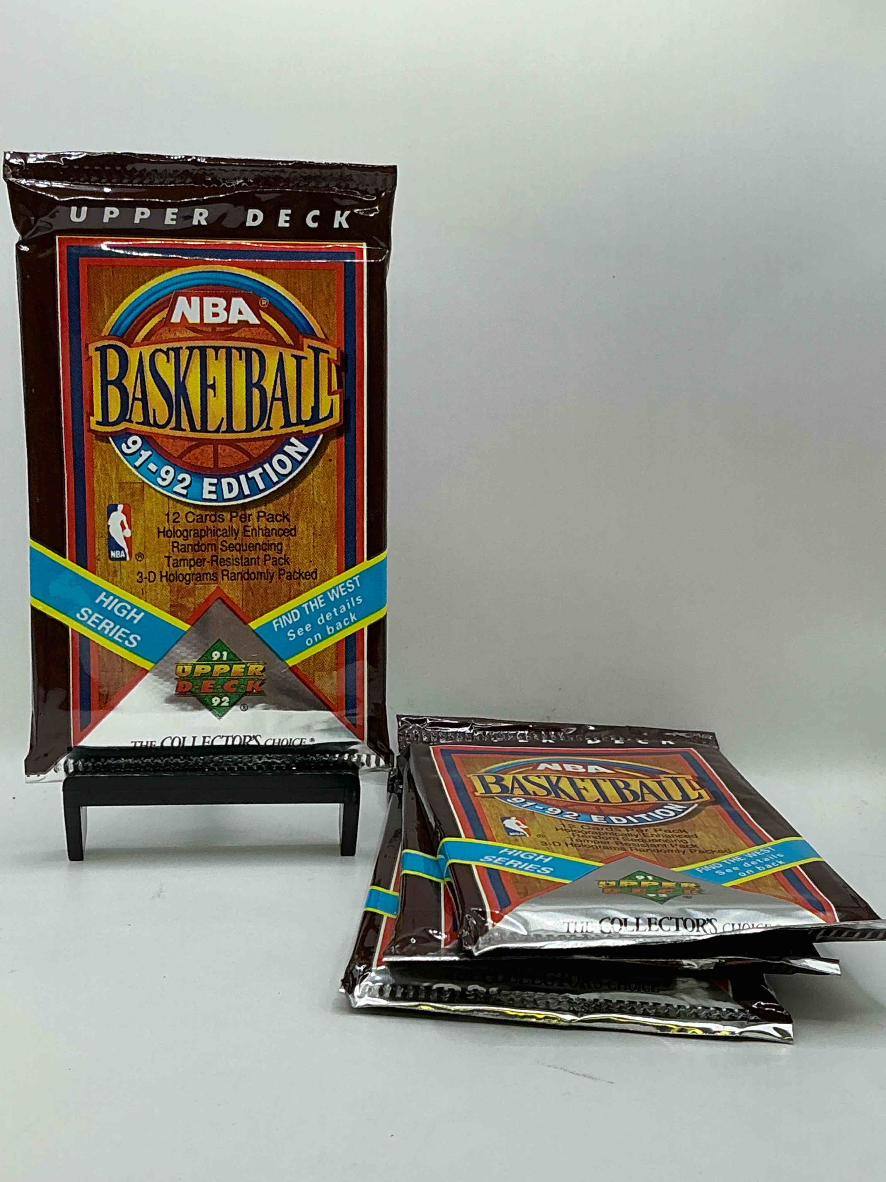 Wow, Find The West! 1991/92 HIGH SERIES Upper Deck NBA Basketball Sealed Pack, Direct From Original Sealed Retail Case! Potential To Find A Jerry West Signature Card Only In This High Series... Super Rare! Also Search For Valuable Michael Jordans & Too Many Great Cards To List! An Awesome Investment In Sports Card Memorabilia! You May Never See These Again, Super Rare!