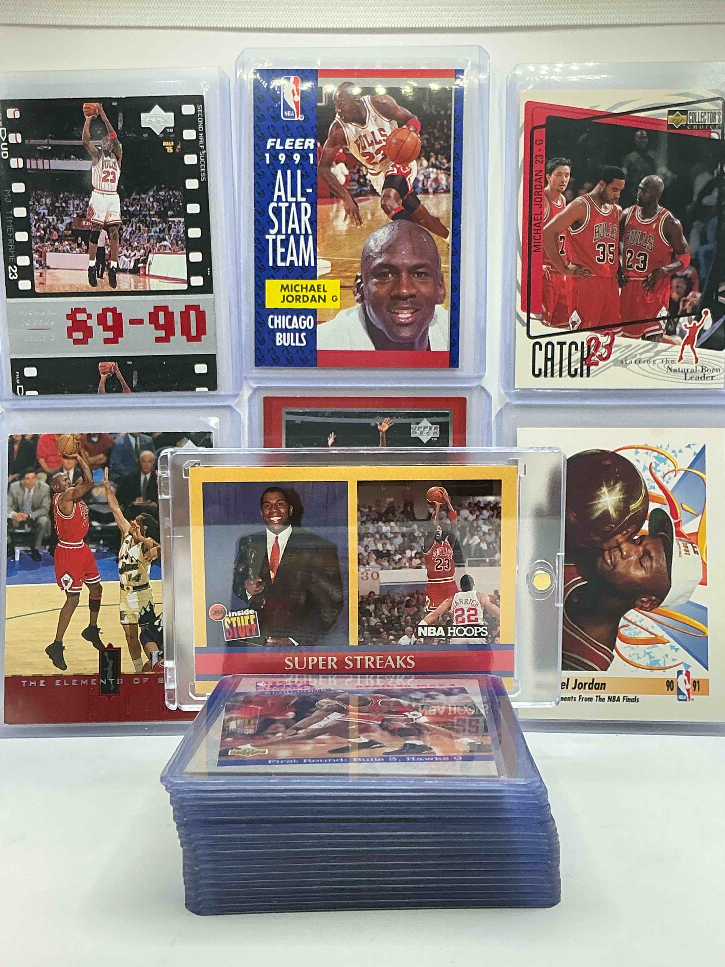 Michael Jordan Insanity! 24 Card Michael Jordan Lot… All Different Years & Brands! Fleer, Hoops, Upper Deck & More! Invest In The GOAT!
