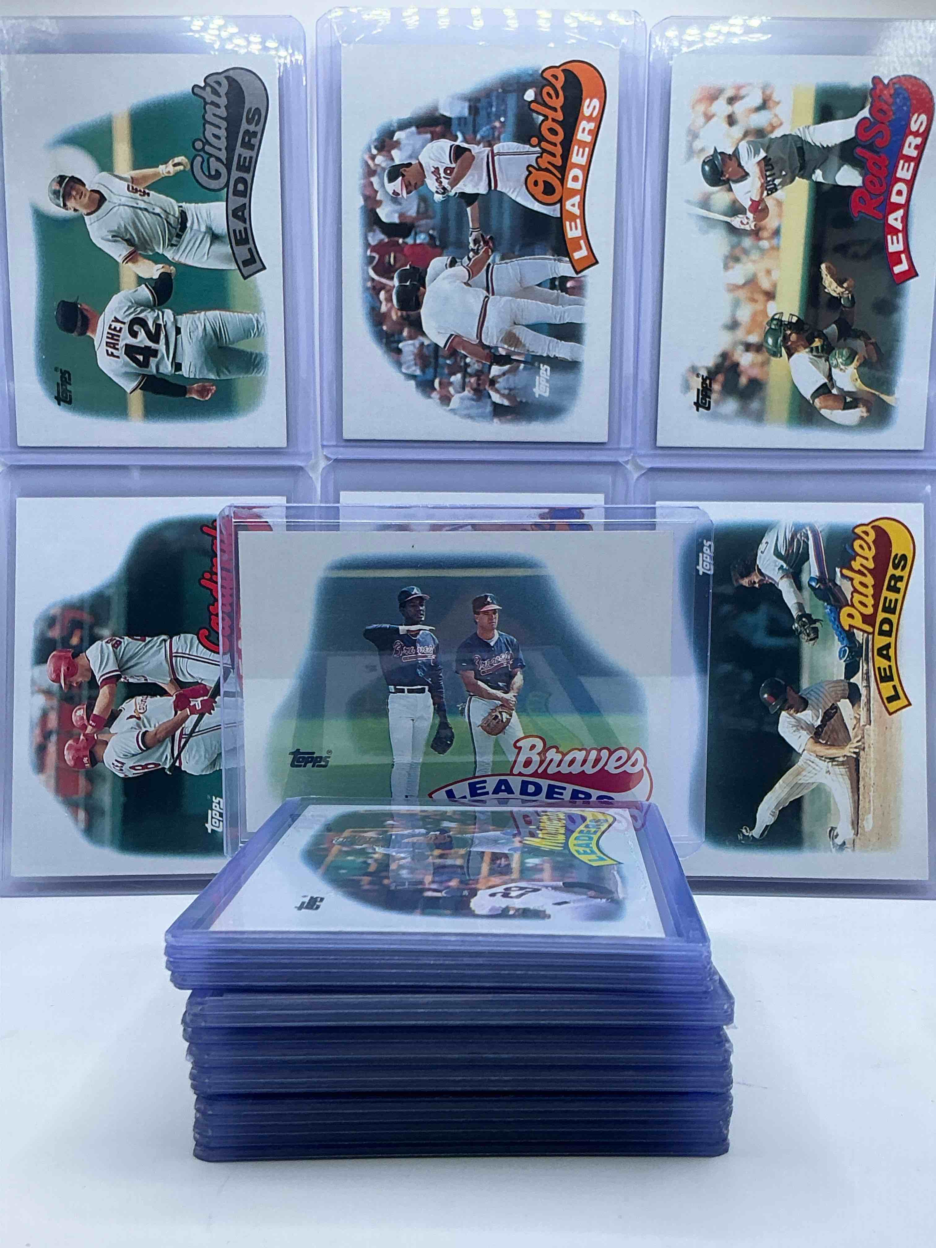 MLB Leaders! EVERY MLB Team! 1989 Rare MLB TEAM Leaders Cards! Your Favorite 1989 MLB Players From Your Favorite Team! 26 Card Set From All The MLB Teams! Wow! Rare!