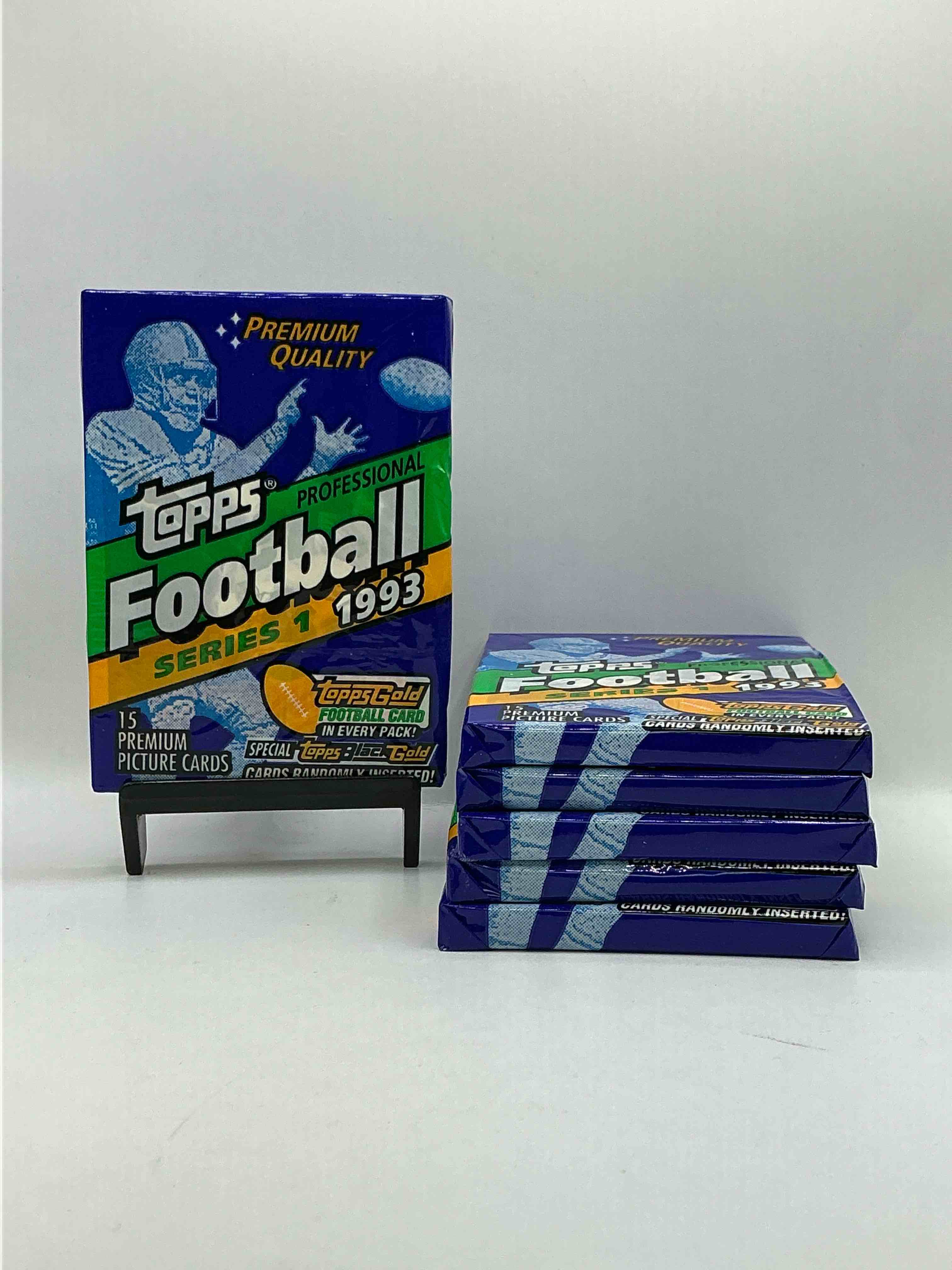 Wow! 1993 Topps Gold!? NFL Football Sports Card Collectible Sealed Card Pack, Direct From original Retail Case! Hard To Find! Search For Deion Sander, Joe Montana, Jerry Rice & Tons Of Early 90's Stars! Look For Topps Gold Card In Every Pack! 93 Topps Football Sealed Packs Come Up For Sale Rarely Anywhere... Now's The Chance!