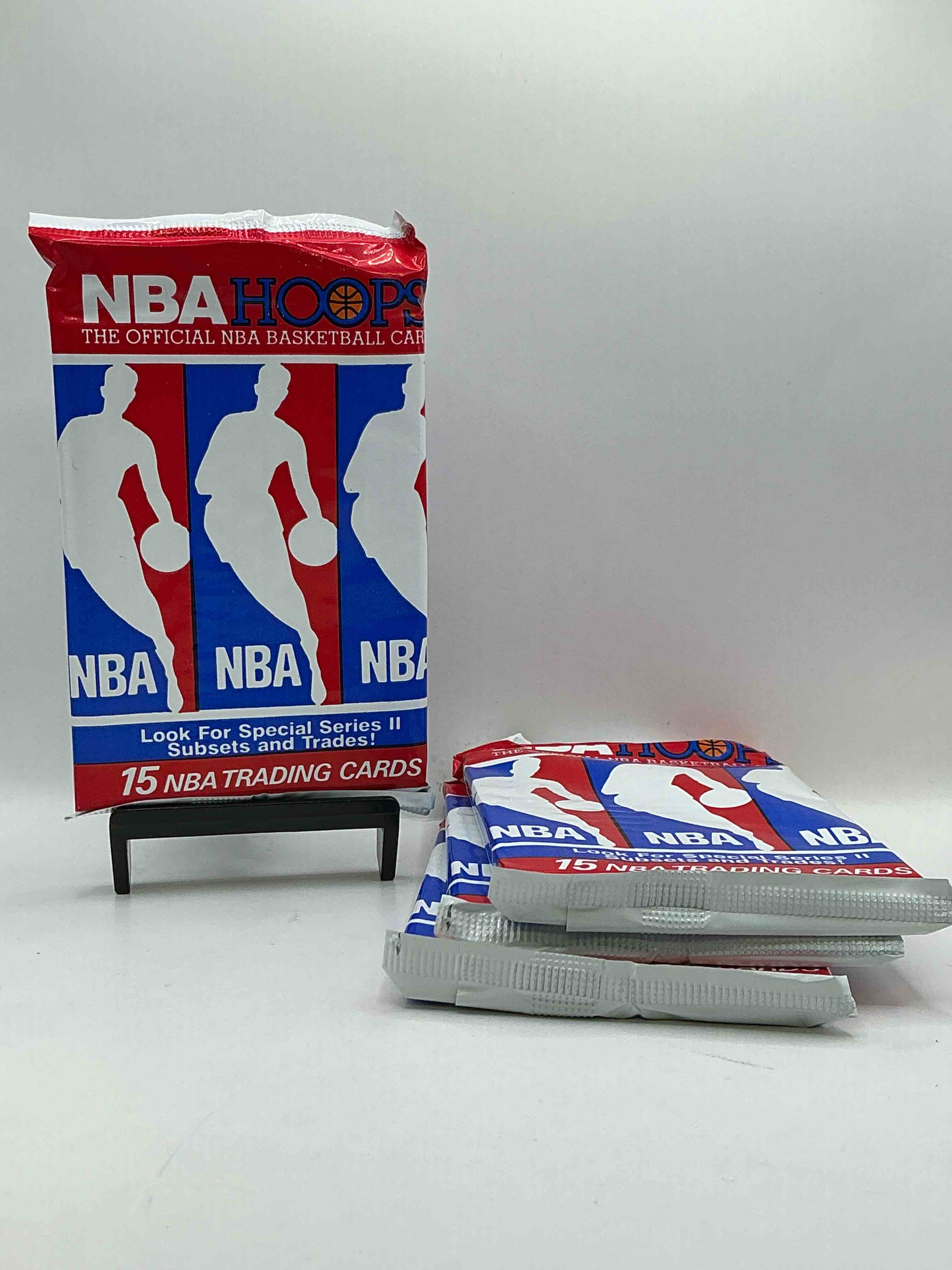 Michael Jordan?! Wow, Vintage 1990/91 NBA Hoops RARE Red Series Two Sealed Sports Card & Collectible Pack, Direct From Original Factory Sealed Retail Case!Series 2 Extremely Hard To Find & Includes Sought After Subsets! Look For Many Valuable Cards Such As Michael Jordan #65 (PSA 10 Value $225) & So Much More!