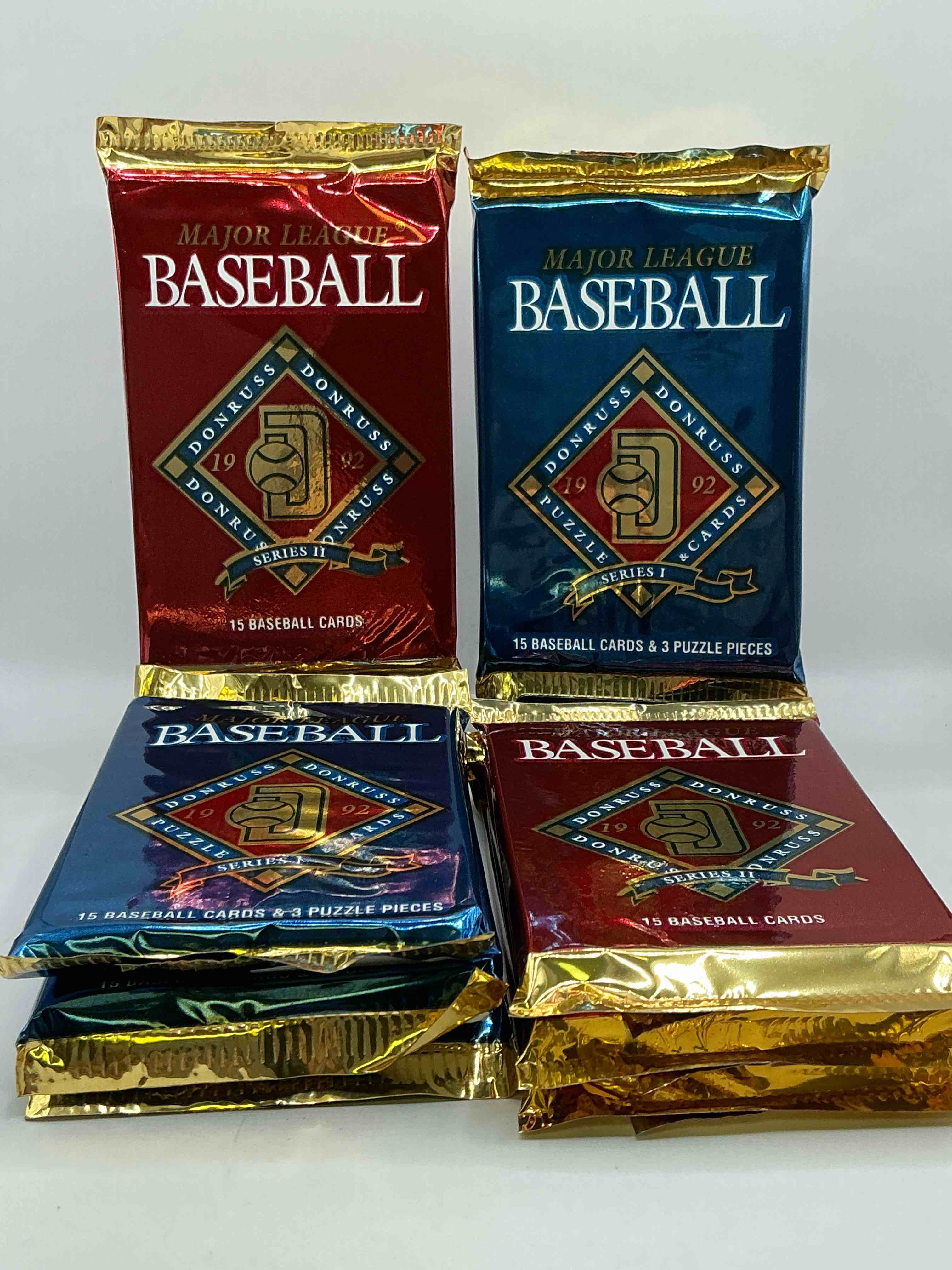 1992 donruss basebal series 1 and 2 unopened sealed sports card pack, direct from original sealed retail case! search for valuable cards from ricky henderson & noian ryan & so much morel also, search for 1 of 5000 personally autographed cal ripken jr. cards randomly inserted!