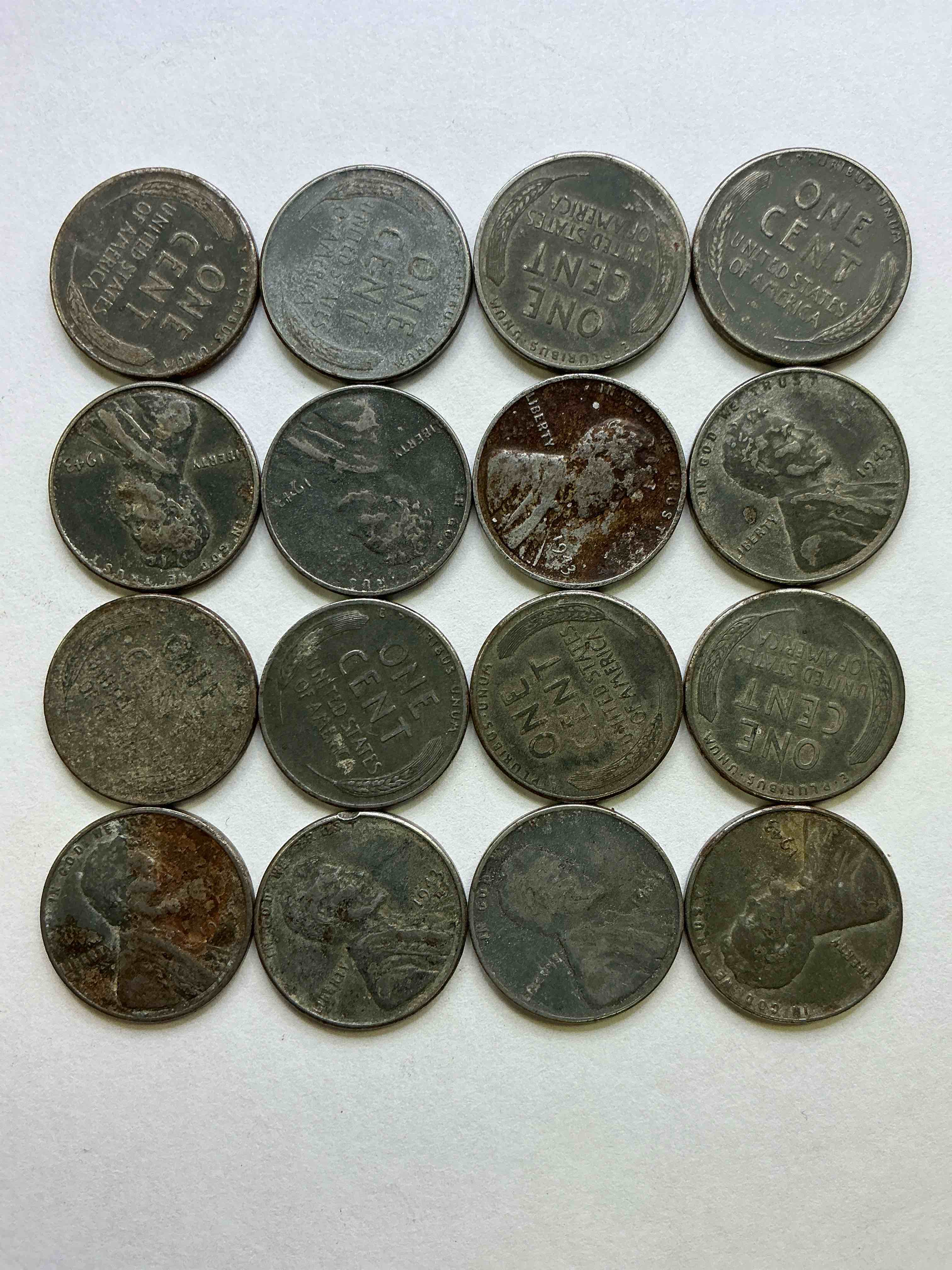1943 World War Il History! Did You Know That In 1943 Copper Was So Valuable For Making Ammunition That The U.S. Treasury Made Pennies Out Of Steel?! 1943 STEEL Pennies Have Become Valuable, Rare Collector Items! Up For Auction Are Rare WWII Steel Pennies Appearing Circulated. Own Pieces Of World War II History That Are An Awesome Investment!