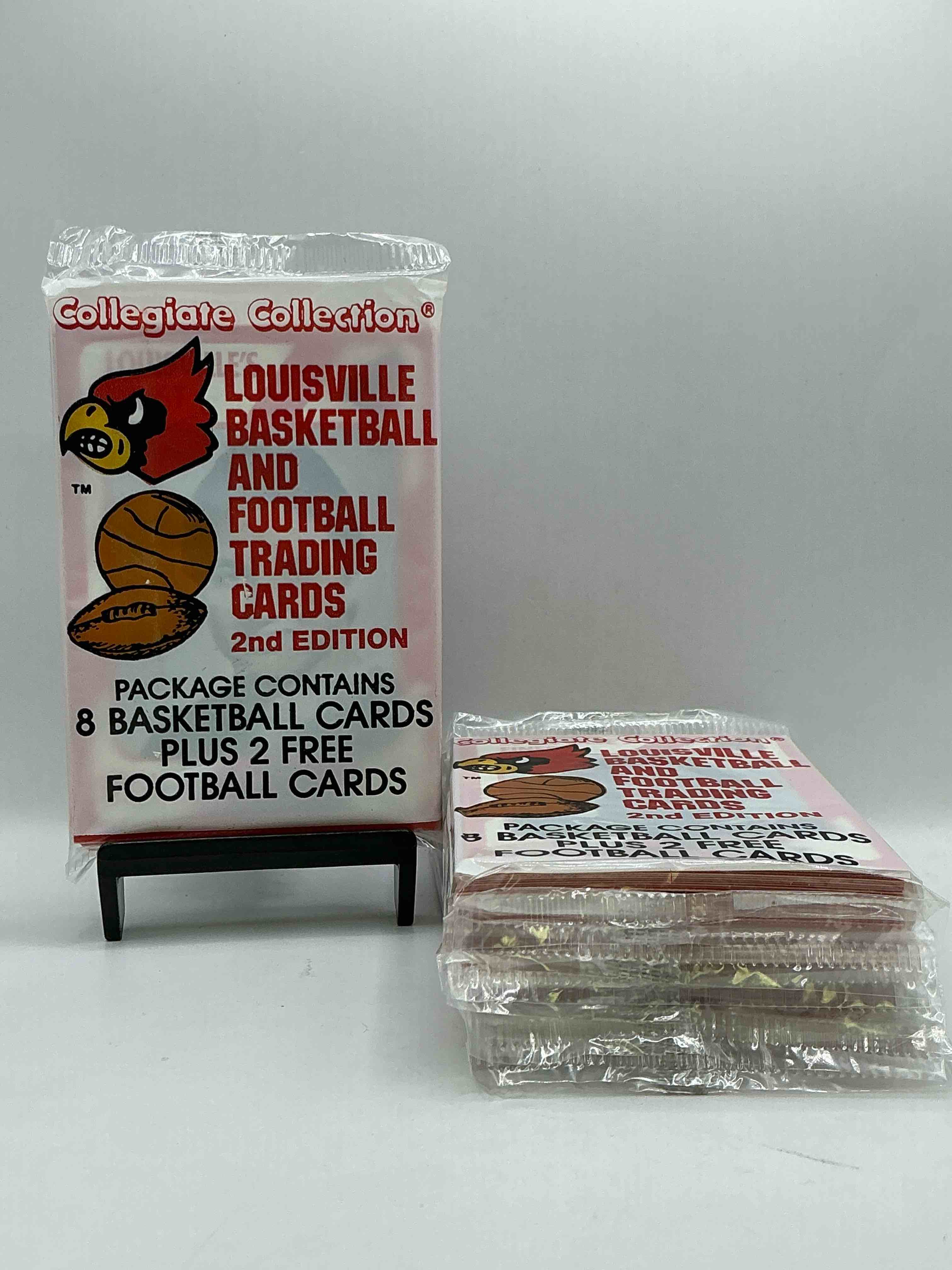 Louisville Cardinals Collegiate Collection Basketball & Football Card Packs! 10 Cards Per Pack! Search For Legends! Pervis Ellison, Darrell Griffith & So Many More! Cards Fans Rejoice!