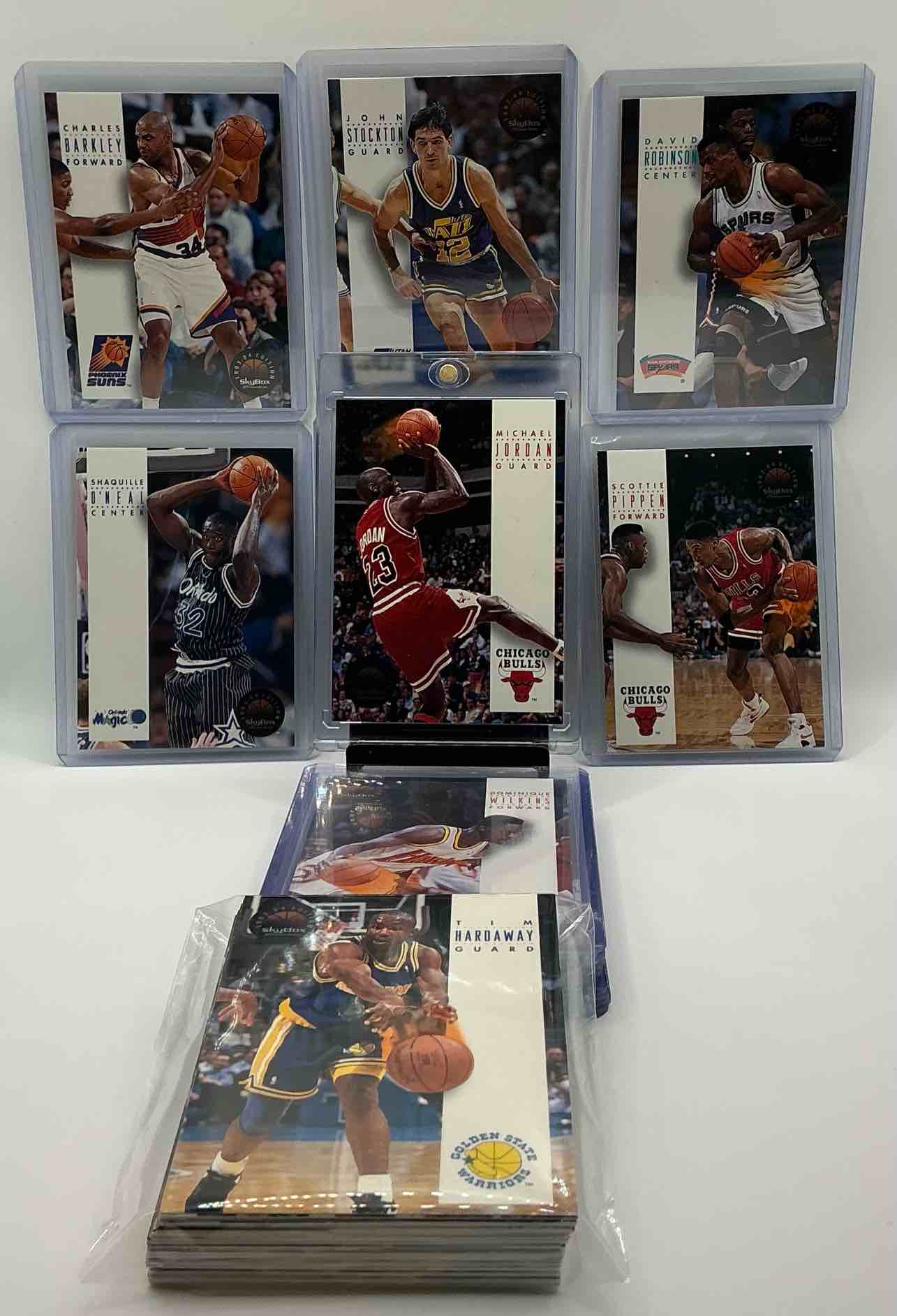 Wow! 1994 Topps Stadium Club 50 Card Lot! Collect Some Of The Biggest Stars Of The 1990’s With This Super Unique Lot That Includes Michael Jordan, Shaquille O’Neal, Scottie Pippen, David Robinson, Charles Barkley & Many More Stars From The 90’s!