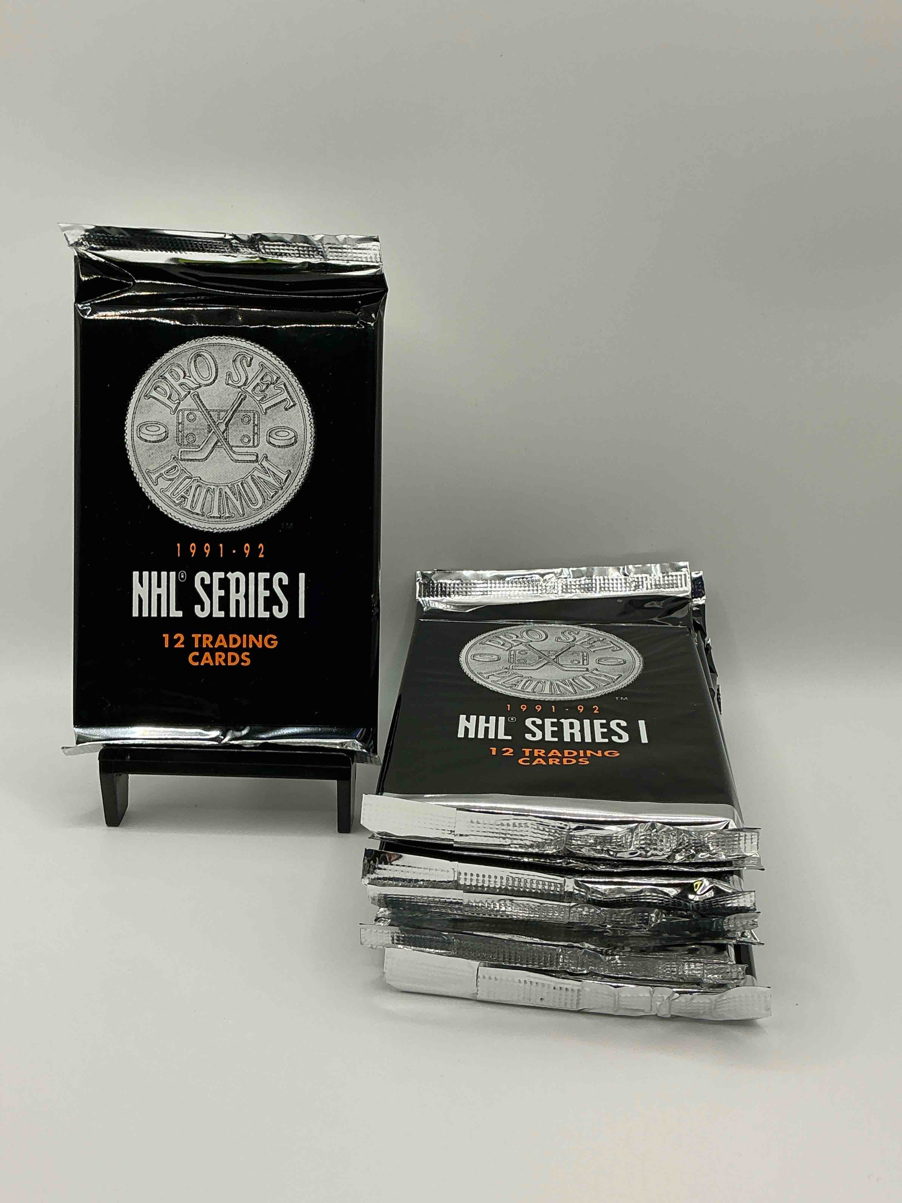 1991-92 Hockey! Pro Set Platinum Hockey Unopened Packs! 12 Premium Hockey Cards In A Pack! Search For Legends & Stars From Jaromir Jagr, Sergei Fedorov, Mike Modano & More! Insane Hockey Packs!