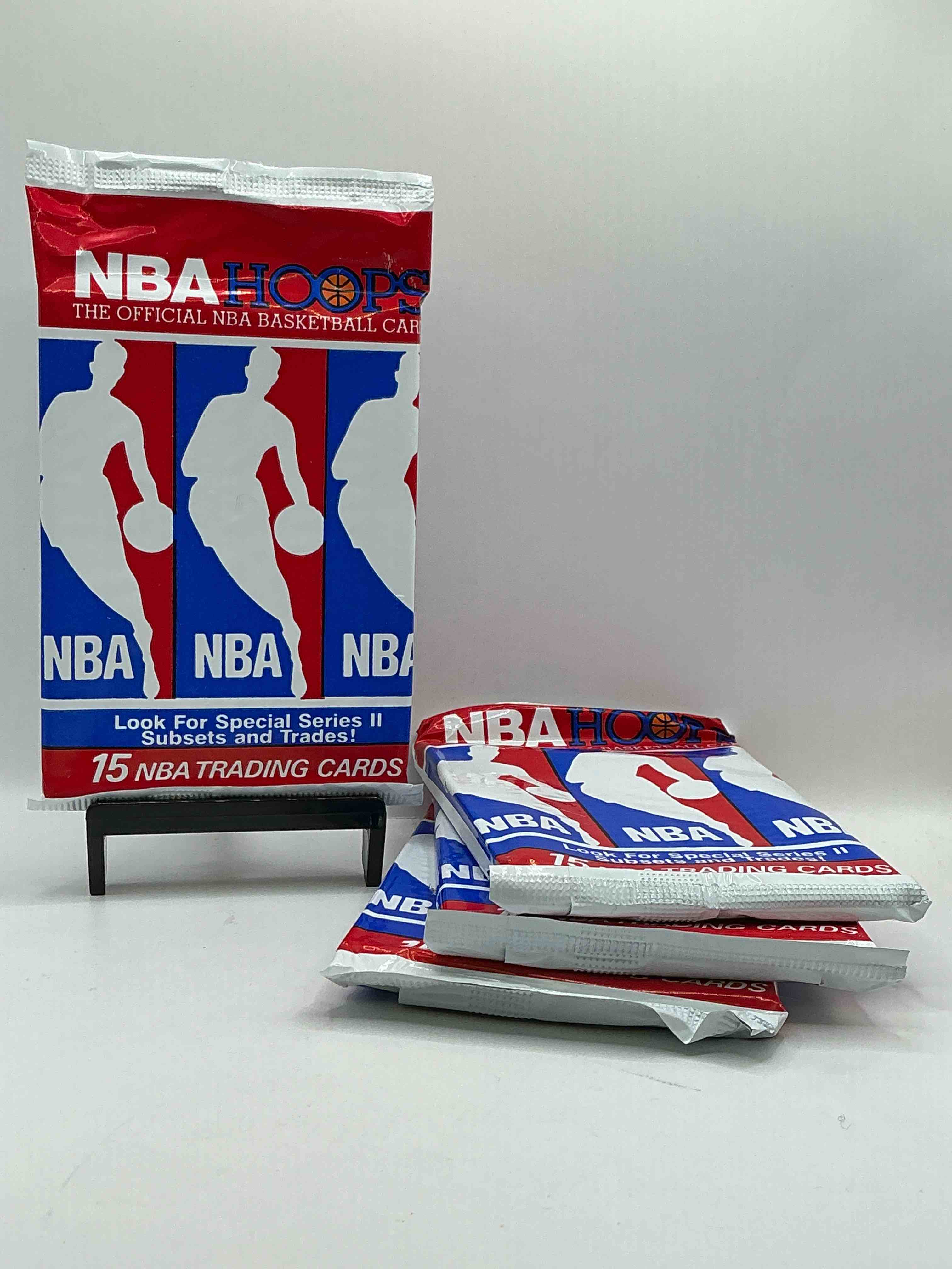 Michael Jordan?! Wow, Vintage 1990/91 NBA Hoops RARE Red Series Two Sealed Sports Card & Collectible Pack, Direct From Original Factory Sealed Retail Case!Series 2 Extremely Hard To Find & Includes Sought After Subsets! Look For Many Valuable Cards Such As Michael Jordan #65 (PSA 10 Value $225) & So Much More!