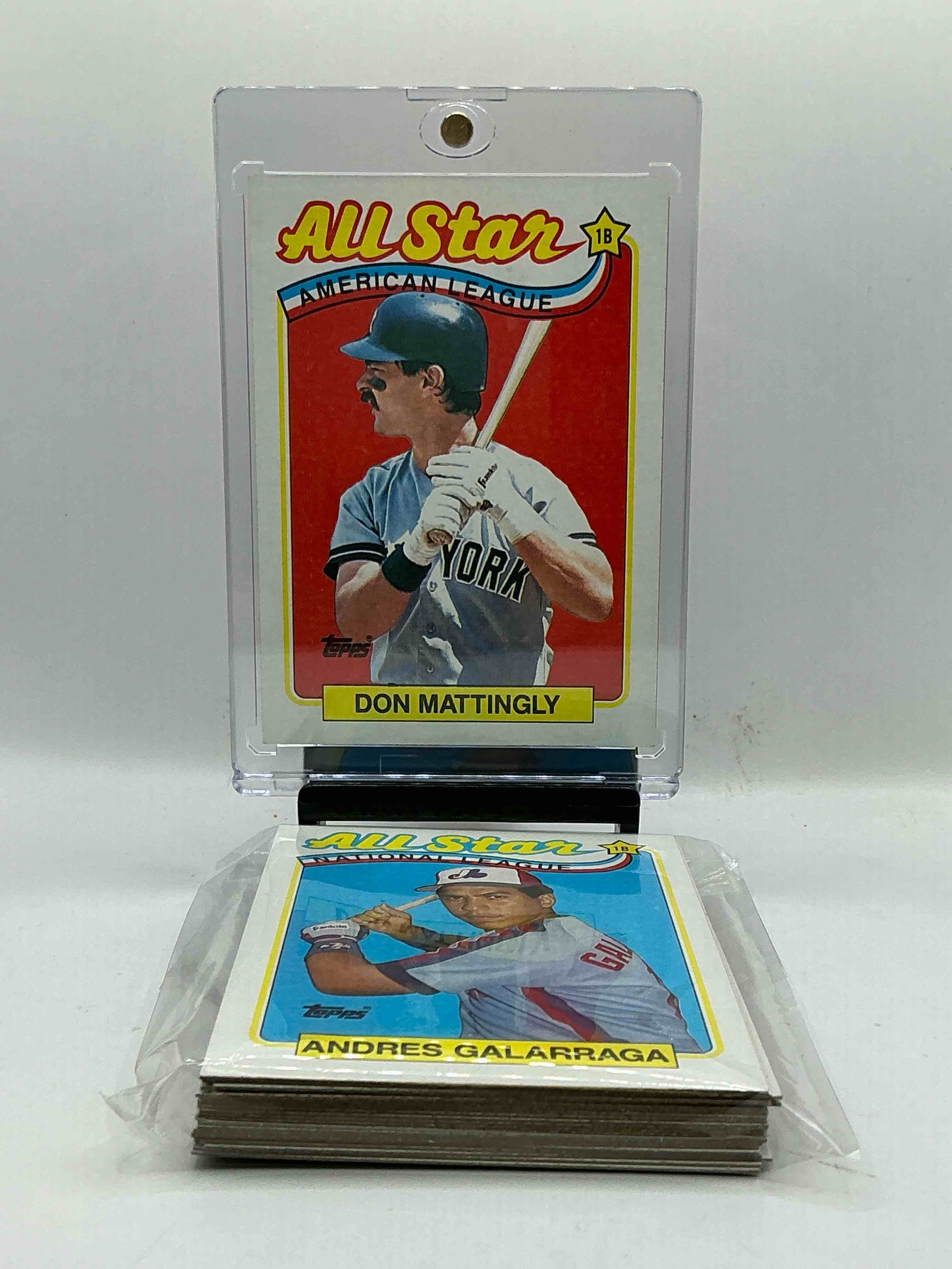 1989 topps baseball all star set! insane legends! 22 card all stars from 1988! don mattingly, roger clemens, ryne sandberg, tony gwynn, ozzie smith & more!