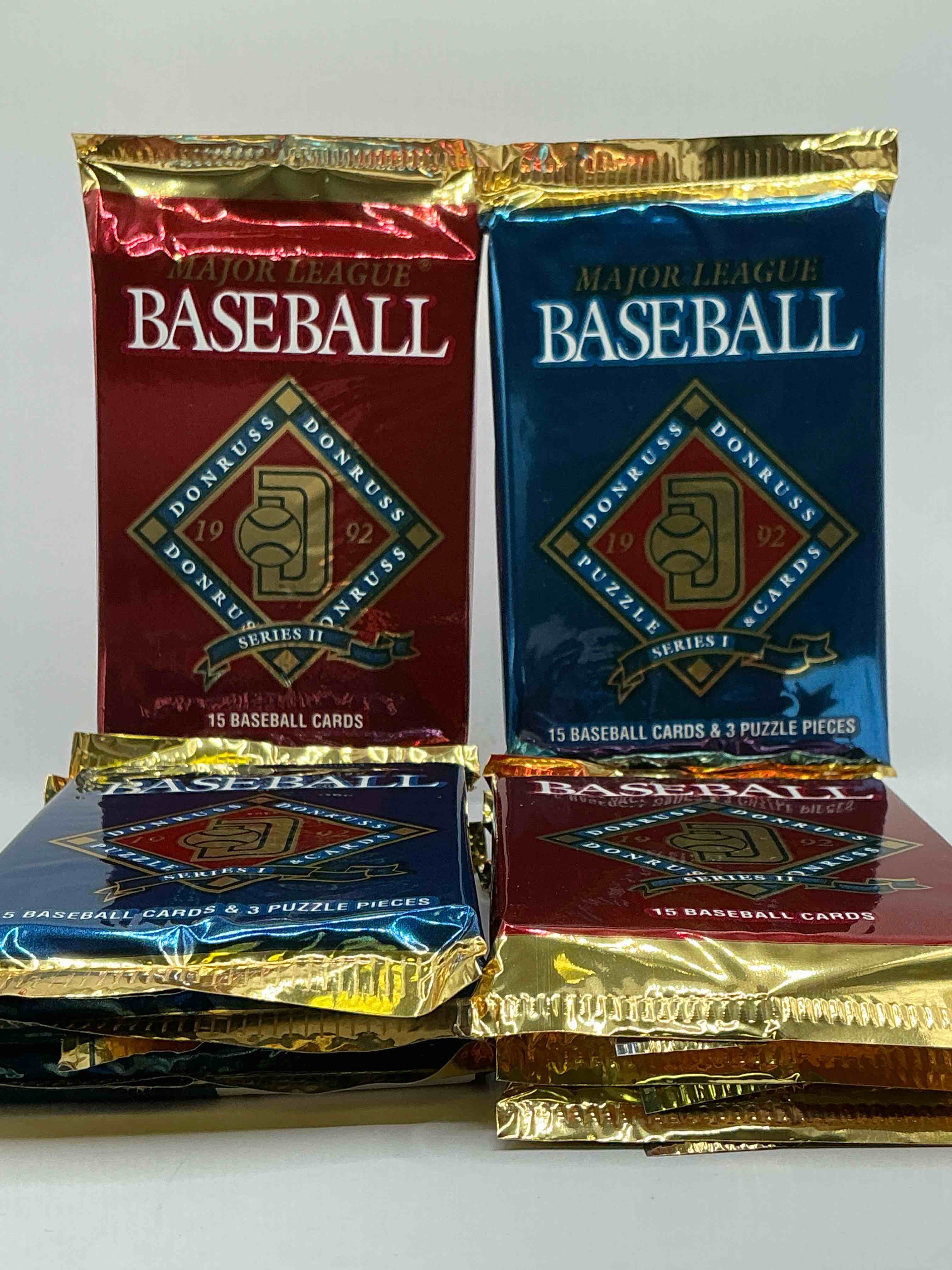 1992 donruss basebal series 1 and 2 unopened sealed sports card pack, direct from original sealed retail case! search for valuable cards from ricky henderson & noian ryan & so much morel also, search for 1 of 5000 personally autographed cal ripken jr. cards randomly inserted!