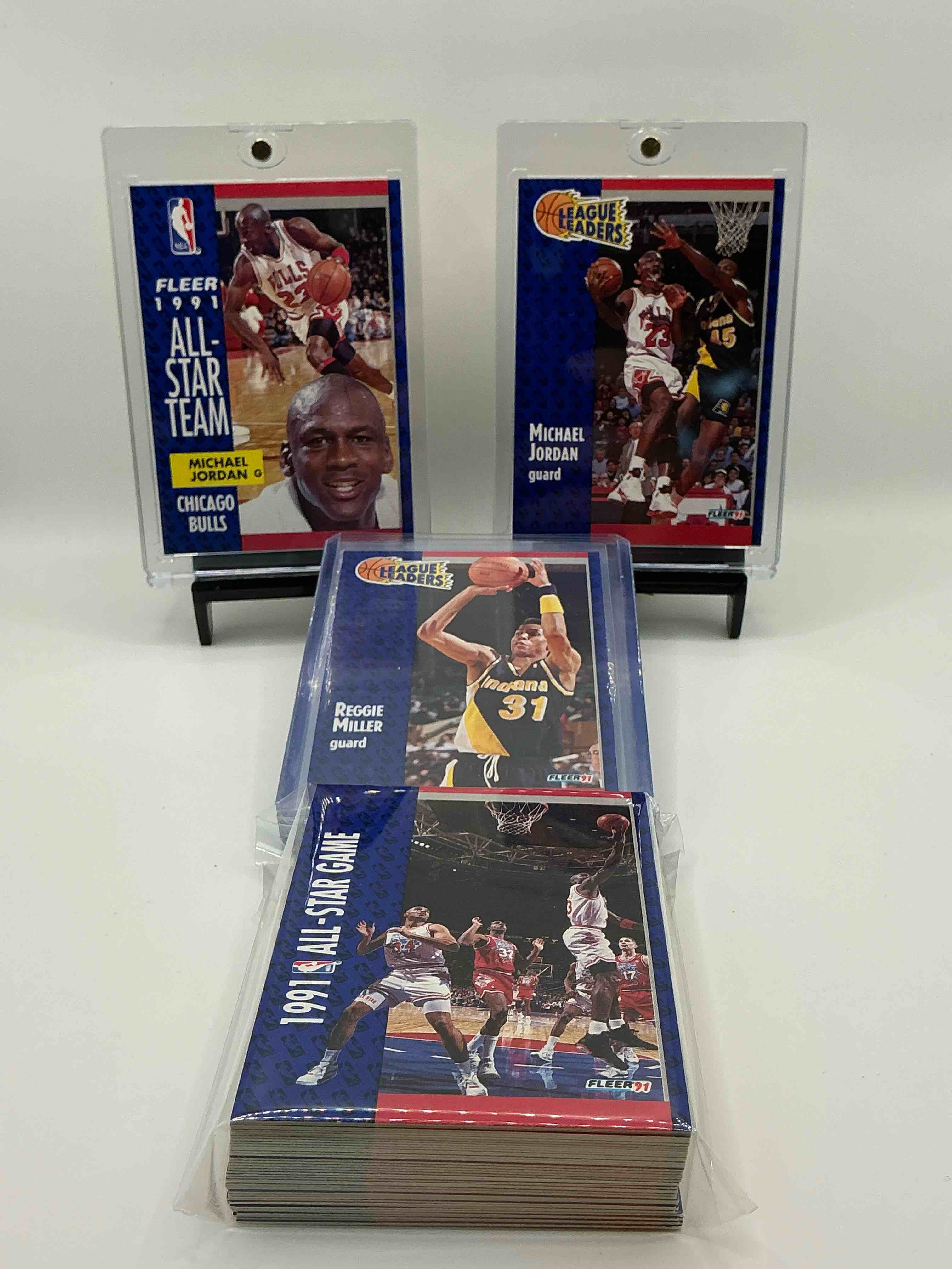 Michael Jordan! 1991 Fleer 50 Card Basketball! All Stars, League Leaders, Commons & More! The BEST Cards From The Year! Michael Jordan, Larry Bird, Magic Johnson, Scottie Pippen, David Robinson, Charles Barkley, Akeem Olajuwon, Karl Malone, Clyde Drexler & More! All Stars, Hall Of Famers, Champions & More, The Perfect Mix Of Miscellaneous '91 NBA Variety! Michael Jordan! 1991 Fleer 50 Card Basketball! All Stars, League Leaders, Commons & More! The BEST Cards From The Year! Michael Jordan, Larry Bird, Magic Johnson, Scottie Pippen, David Robinson, Charles Barkley, Akeem Olajuwon, Karl Malone, Clyde Drexler & More! All Stars, Hall Of Famers, Champions & More, The Perfect Mix Of Miscellaneous '91 NBA Variety!