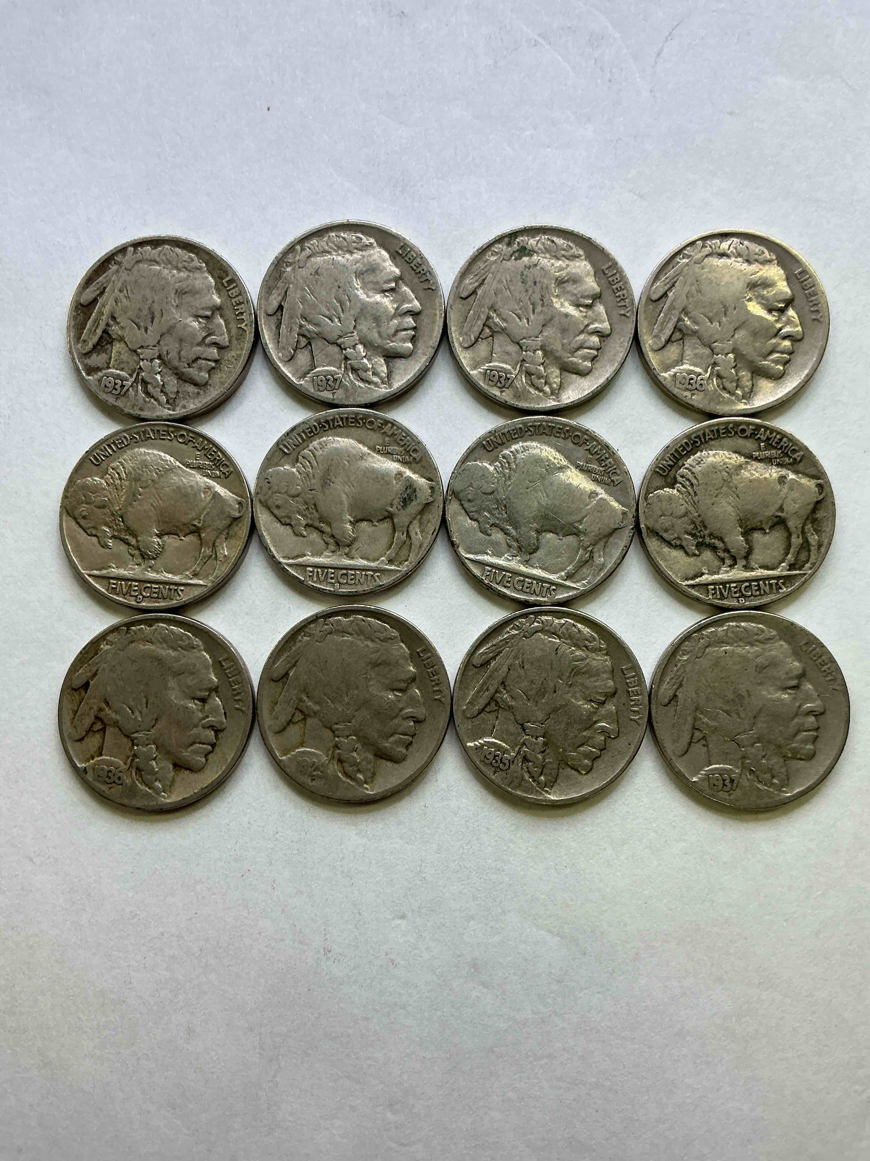 Historic Buffalo Nickels! Indian Head Buffalo Nickels Were Minted From 1913 To 1938 & Have Become A Favorite For Coin Collectors Around The World! Own Pieces Of American History With These Cool Indian Head Buffalo Nickels In Circulated Condition, Most With Visible Dates Which Is Very Rare For Buffalo Nickels!