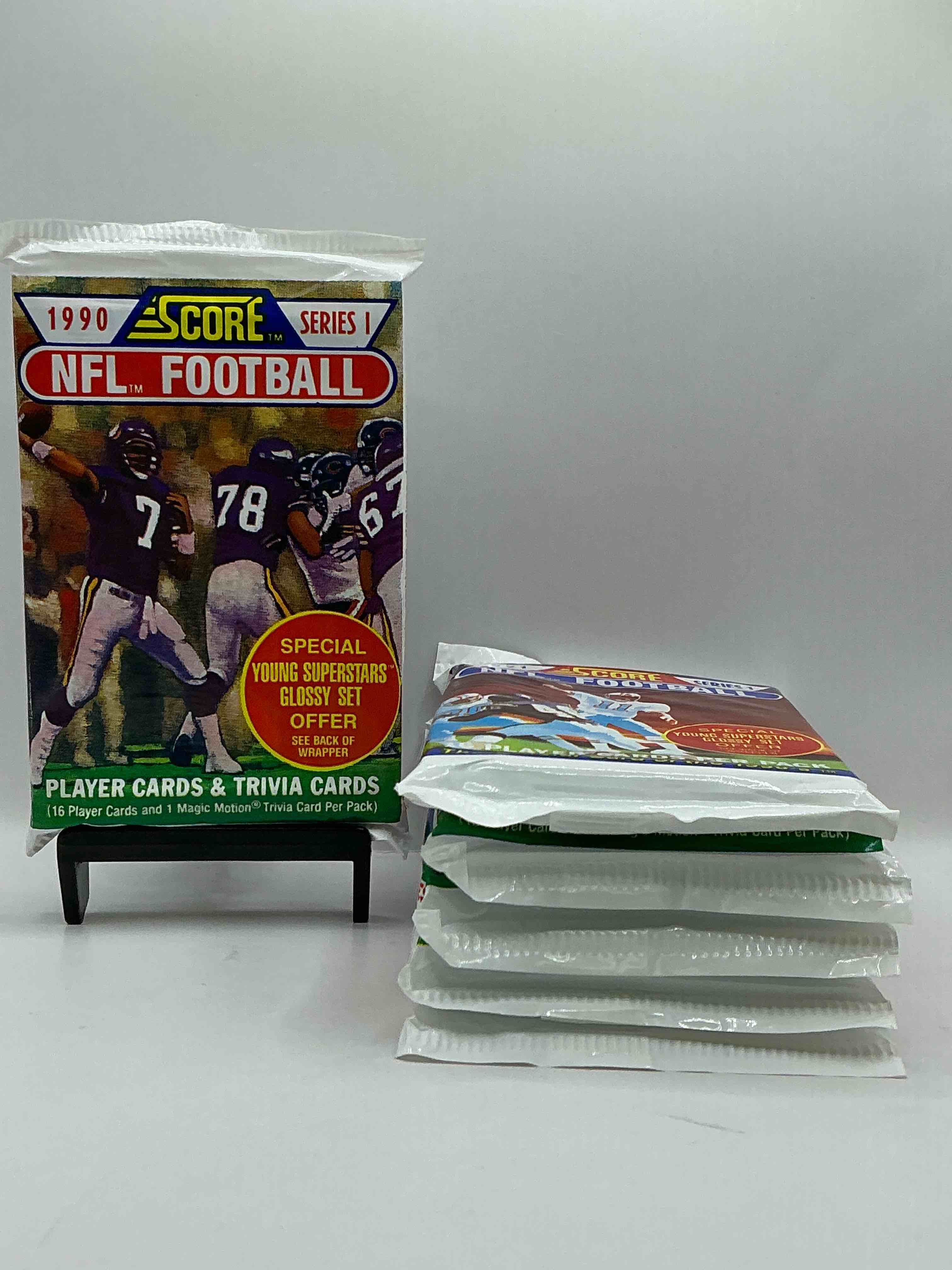 Emmitt Smith Rookie!? In Perfect Condition Worth Hundreds! 1990 Score Football Unopened Collectible Sports Card Packs! Direct From Original Bax! Look For Valuable Emmitt Smith Rookie Cards! Let The Search Begin!