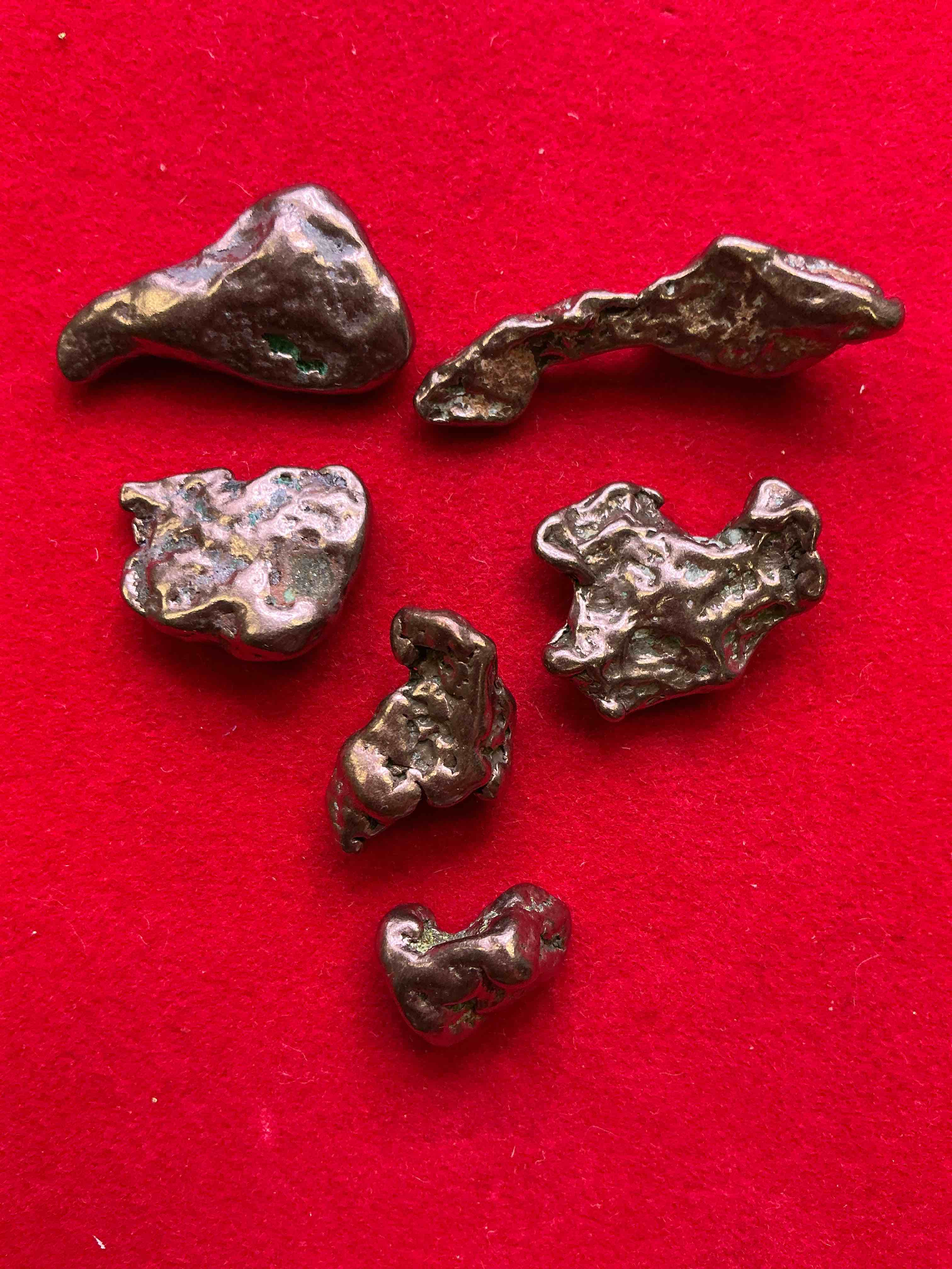 Copper Nuggets In Rare Form! Check Out These Rarely Seen Approximately .999 Copper Nuggets Direct From Prospecting In Copper Harbor, Michigan! Copper In Nugget Form Is Rarely Seen & Each Piece Is Completely Unique. A Great Investment In Fine U.S. Michigan Copper & Also Really Cool Conversation Pieces!