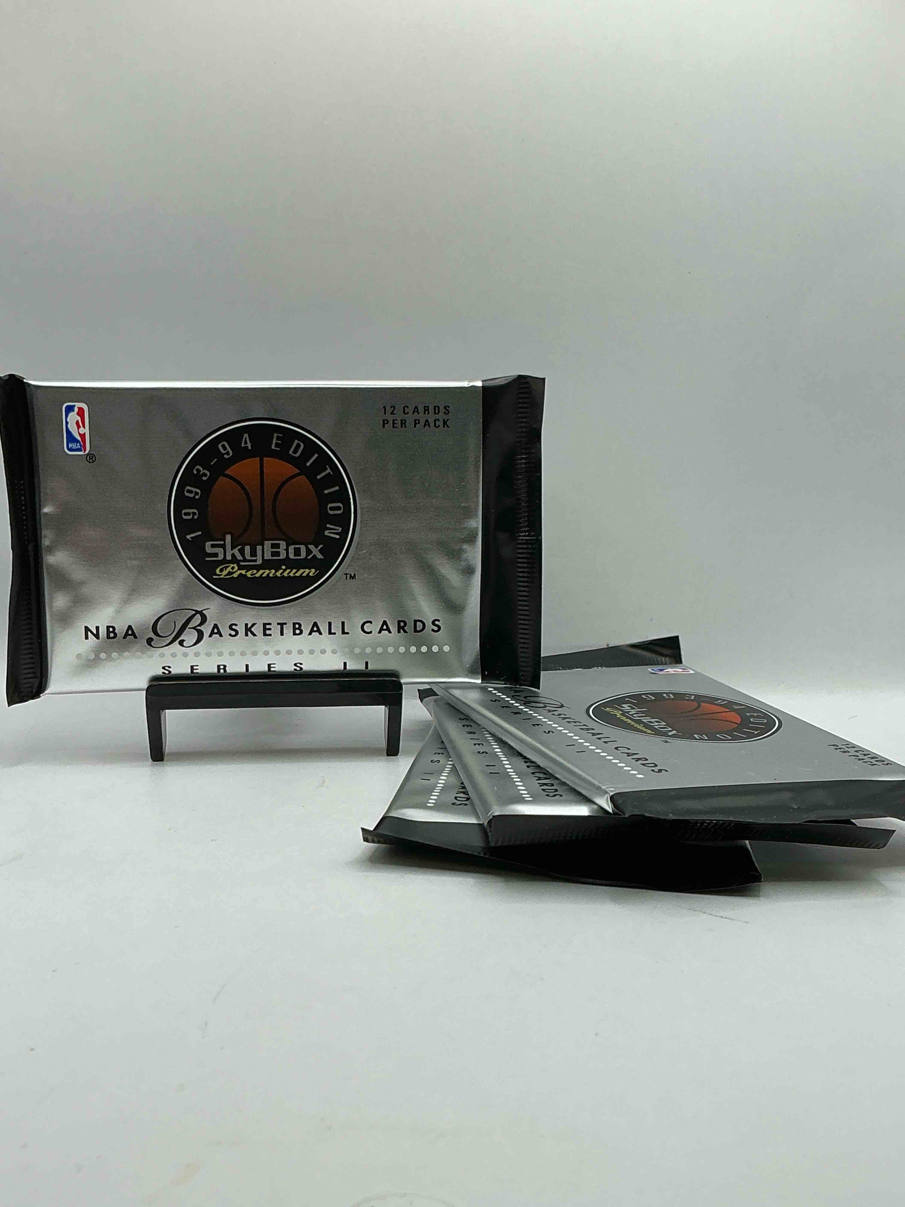 NBA Skybox Premium Series II Basketball Packs! 1993-94 Edition Skybox Packs! These Beautiful Packs Are Getting To Be Very Hard To Find. These Premiere Edition Card Packs Are Rare & Super Cool! Look For Michael Jordan, David Robinson, Dennis Rodman & So Many More 80’s & 90’s Legends!