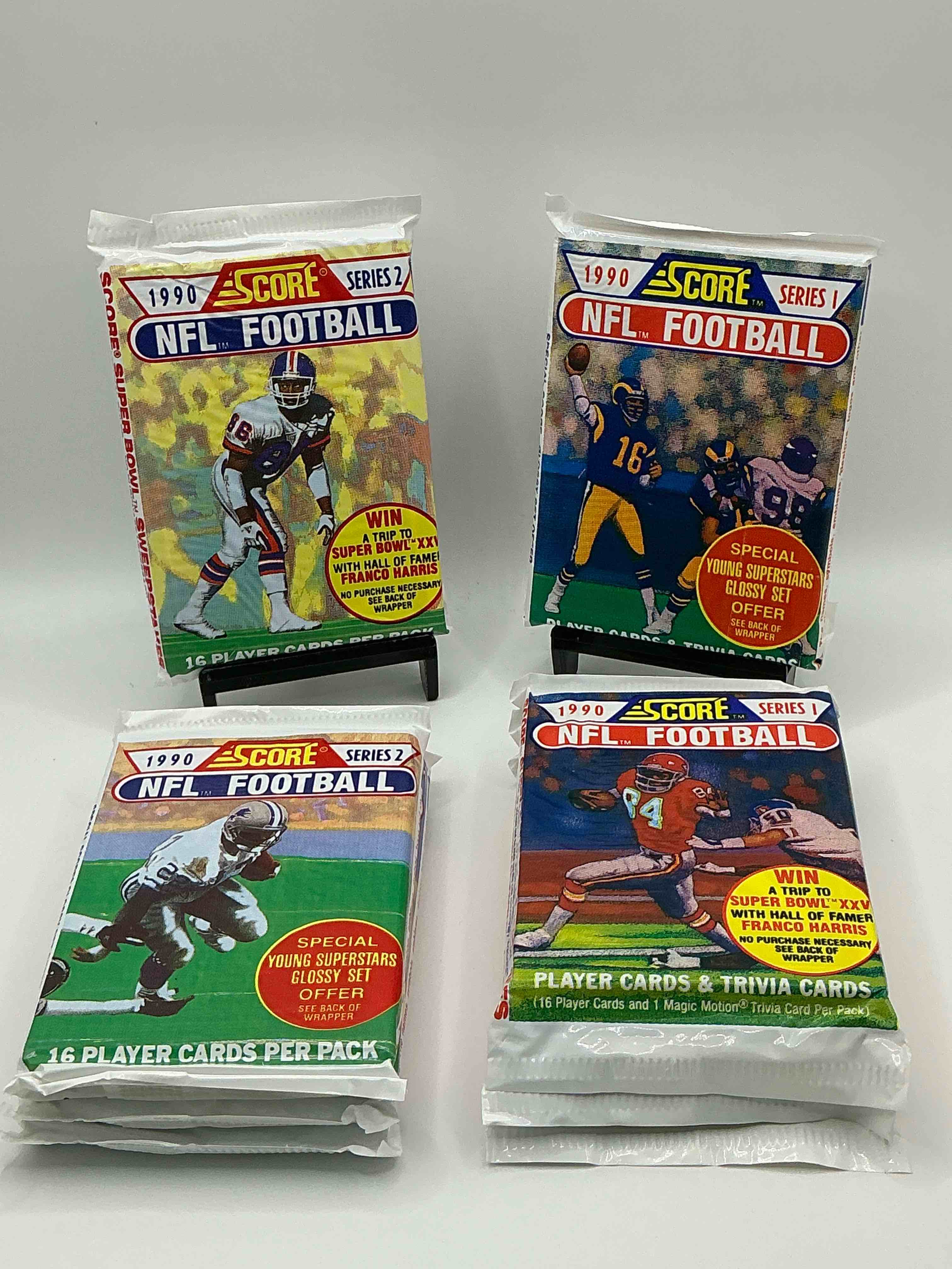 1990 Score Series 1 & 2 Football Sealed Packs! Direct From Original Retail Case! Search For Barry Sanders, Jerry Rice, Joe Montana & Other 80's Stars!