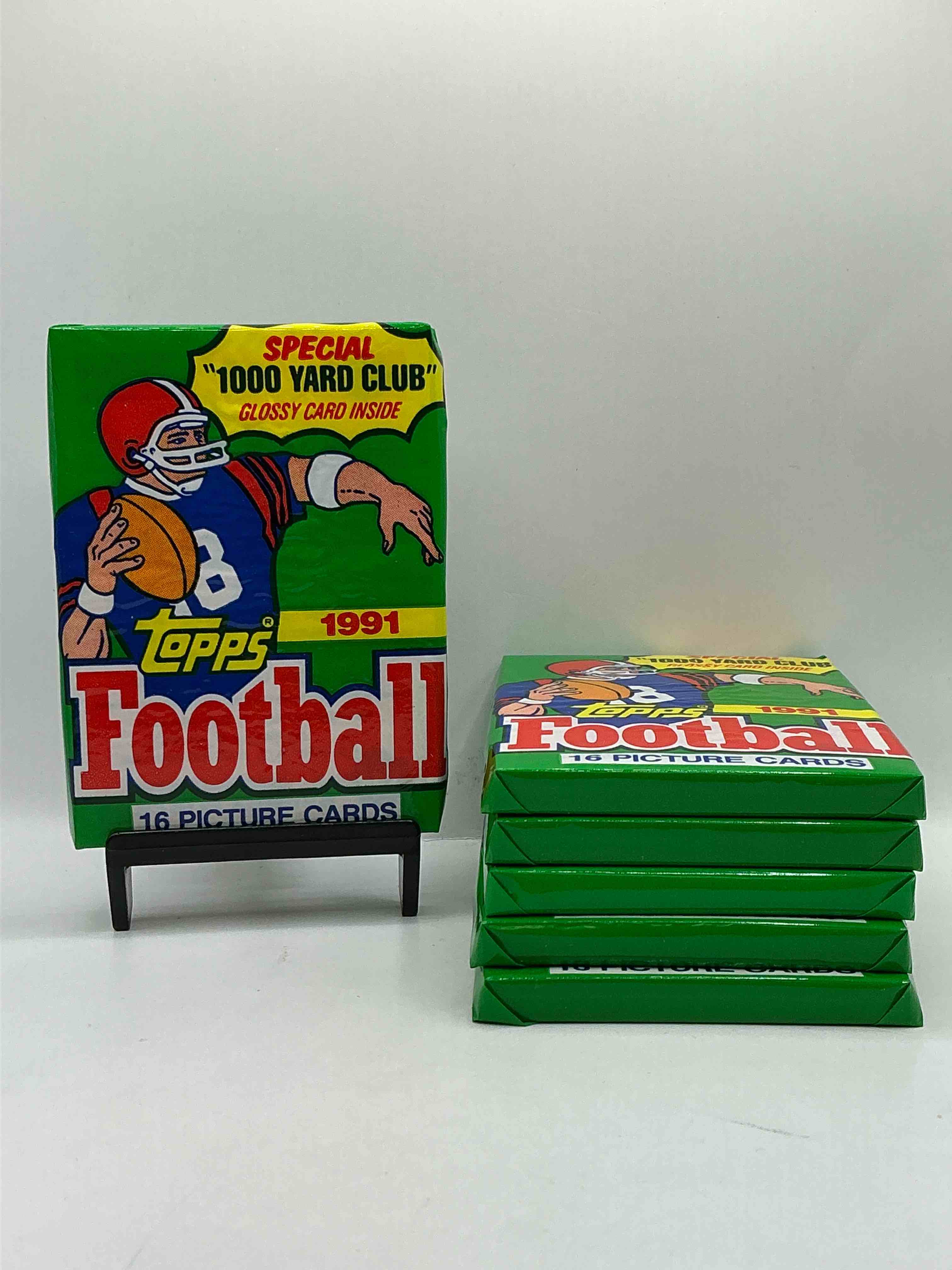 1991 Topps Football Unopened Sports Card Wax Pack, Direct From Original Retail Case. Search For Early Barry Sanders, Emmitt Smith, Jerry Rice & Joe Montana!