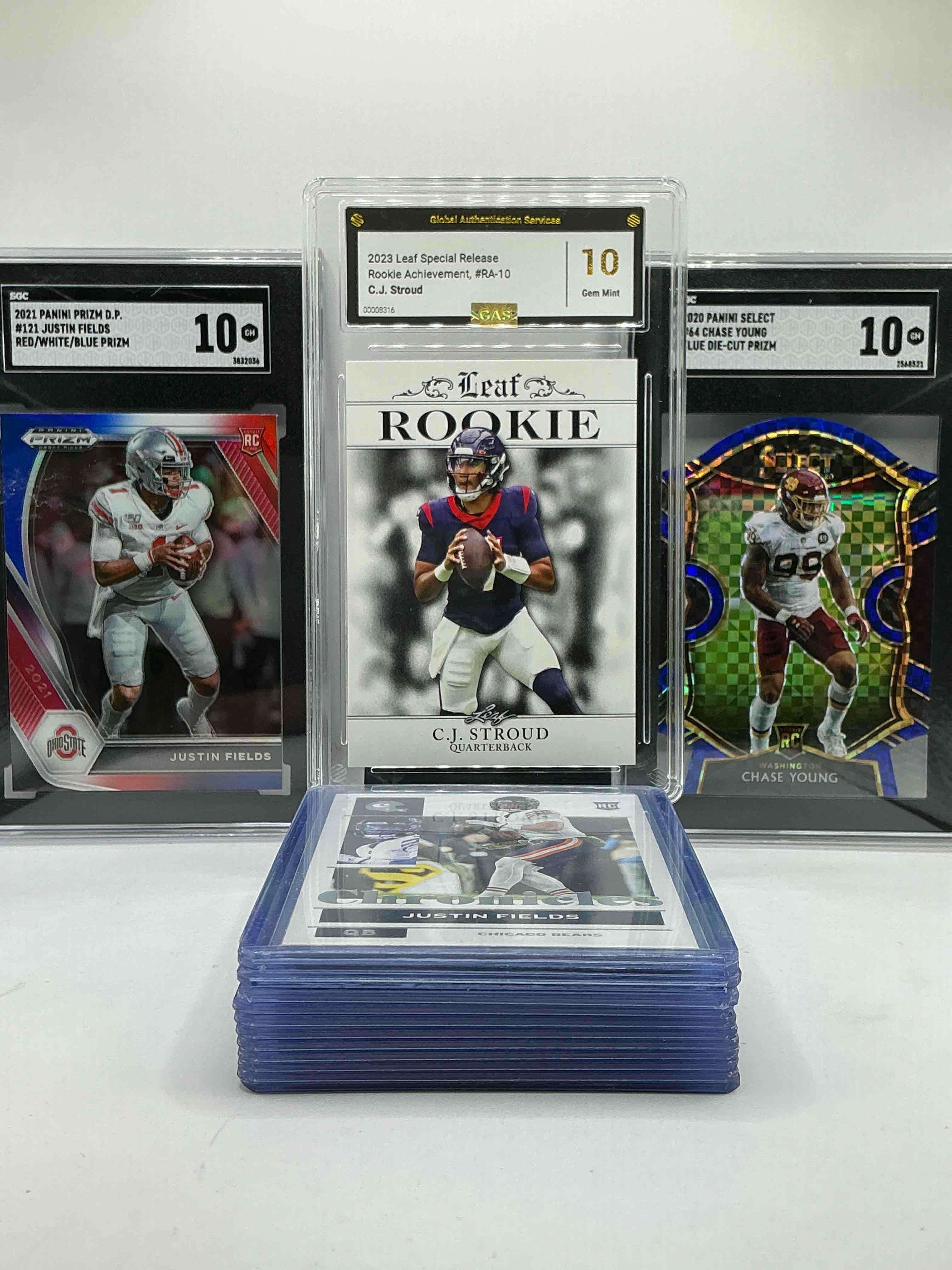 Ohio State Legends Lot! OSU & DAYTON COMBO! THREE Gem Mint 10 OSU Rookies! Justin Fields, Diecut Chase Young & CJ Stroud! Along With Superstars Like Quinshon Judkins, Jack Sawyer, Marshon Lattimore, Obi Toppin, Sam Hubbard & More! OSU FANS REJOICE!