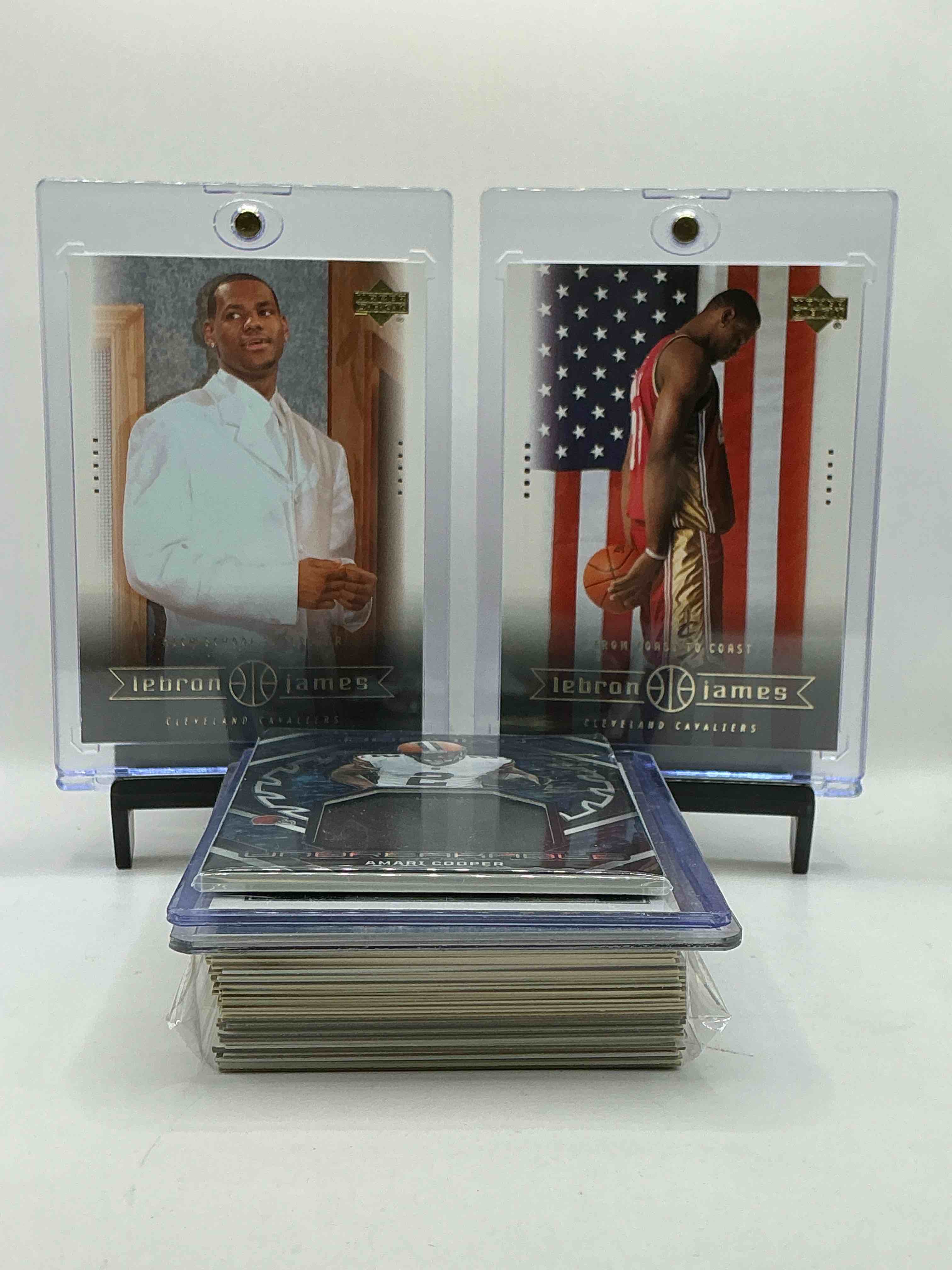 Cleveland Craziness! Cavs & Browns Combo! LeBron James Dual Rookie Matching Upper Deck Combo, Amari Cooper Obsidian, Ozzie Newsome, Jarrett Allen, Donovan Mitchell & So Many More! Vintage & New Commons & Heroes! Insane 50 Card Lot!