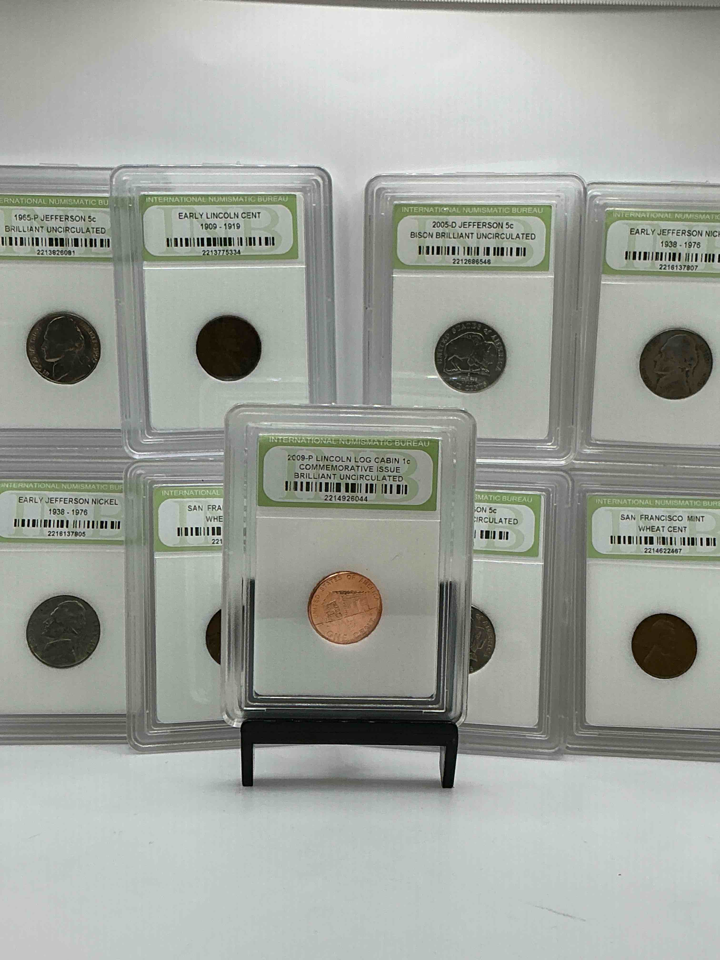 Collector's Dream! 9 Different Rare, Slabbed U.S. Collector Coins In Certified/Catalogued Protective Slab Cases! A Great Way to Build An Incredible Collection Of Protected, Rare U.S. Coins! Great For The Coin Fan & Collector!