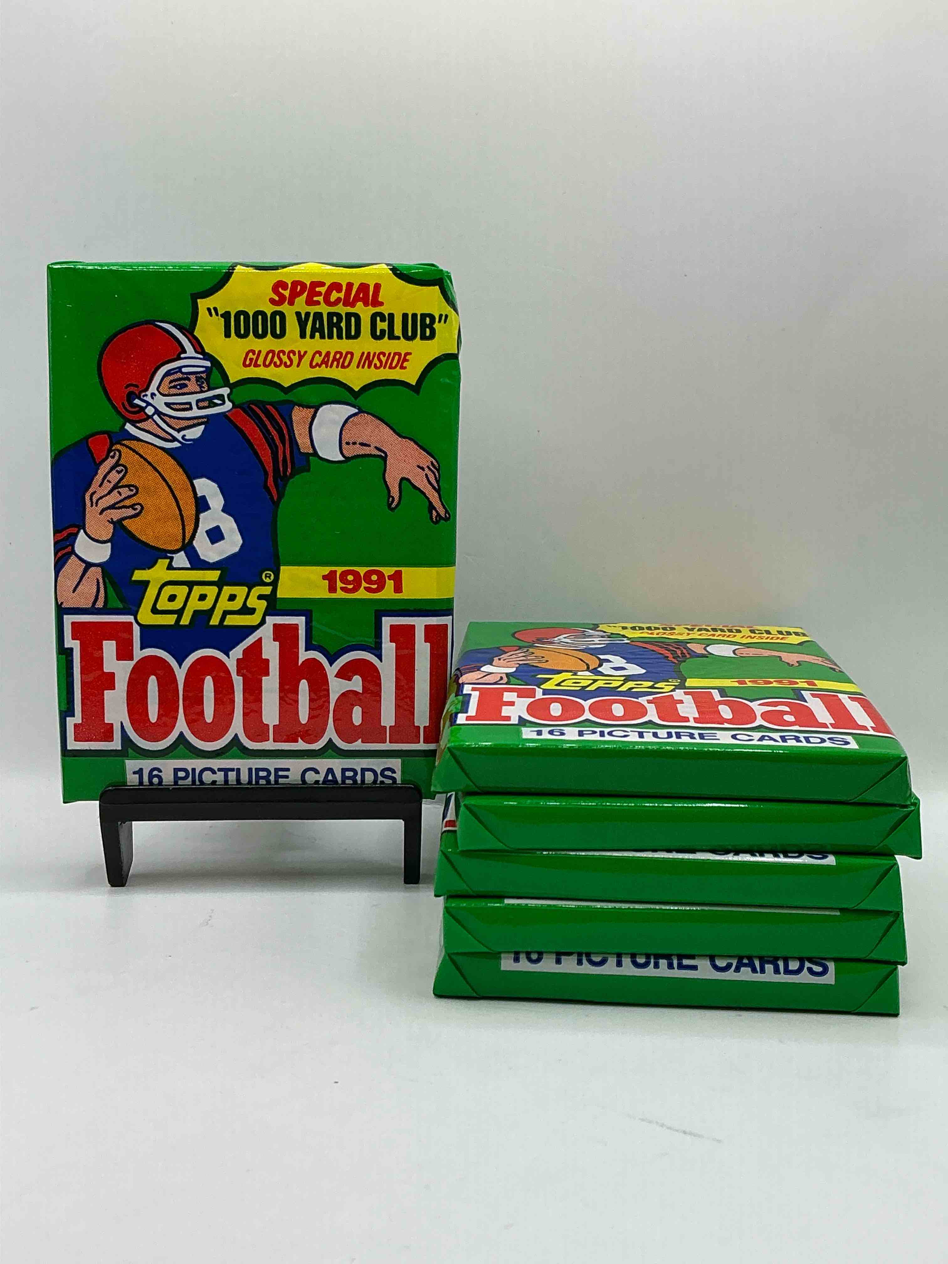 1991 Topps Football Unopened Sports Card Wax Pack, Direct From Original Retail Case. Search For Early Barry Sanders, Emmitt Smith, Jerry Rice & Joe Montana!