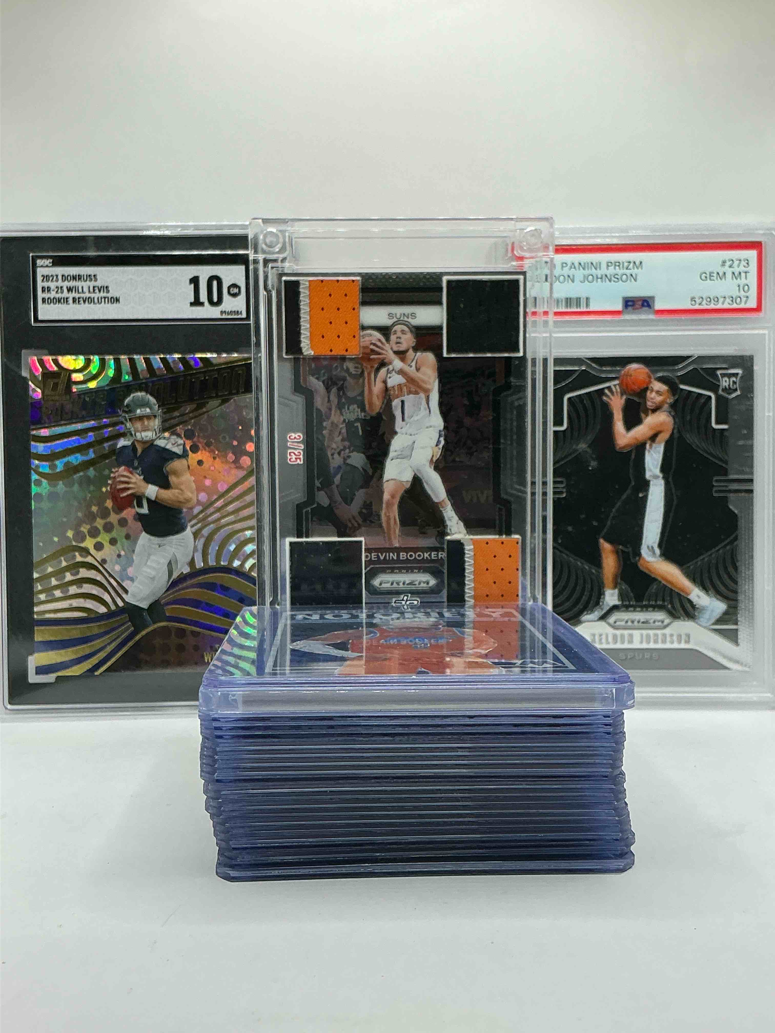 Kentucky Craziness! Devin Booker Game & Player Worn Jersey Fusion Card, Will Levis Gem Mint 10 Rookie, Keldon Johnson Gem Mint 10 Rookie, Numbered SGA, Levis & More! Commons, Rookies, Heroes & More!