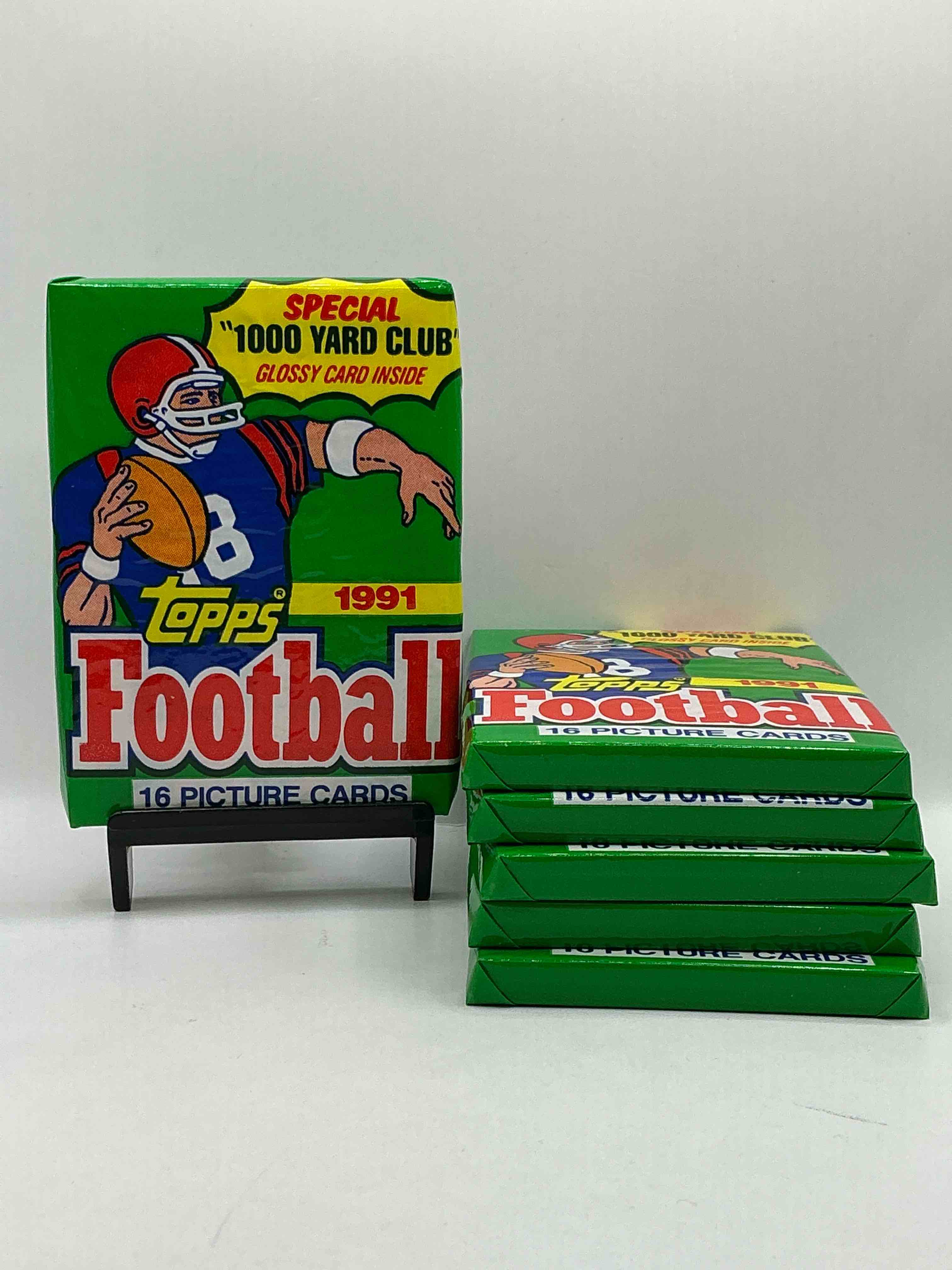 1991 Topps Football Unopened Sports Card Wax Pack, Direct From Original Retail Case. Search For Early Barry Sanders, Emmitt Smith, Jerry Rice & Joe Montana!
