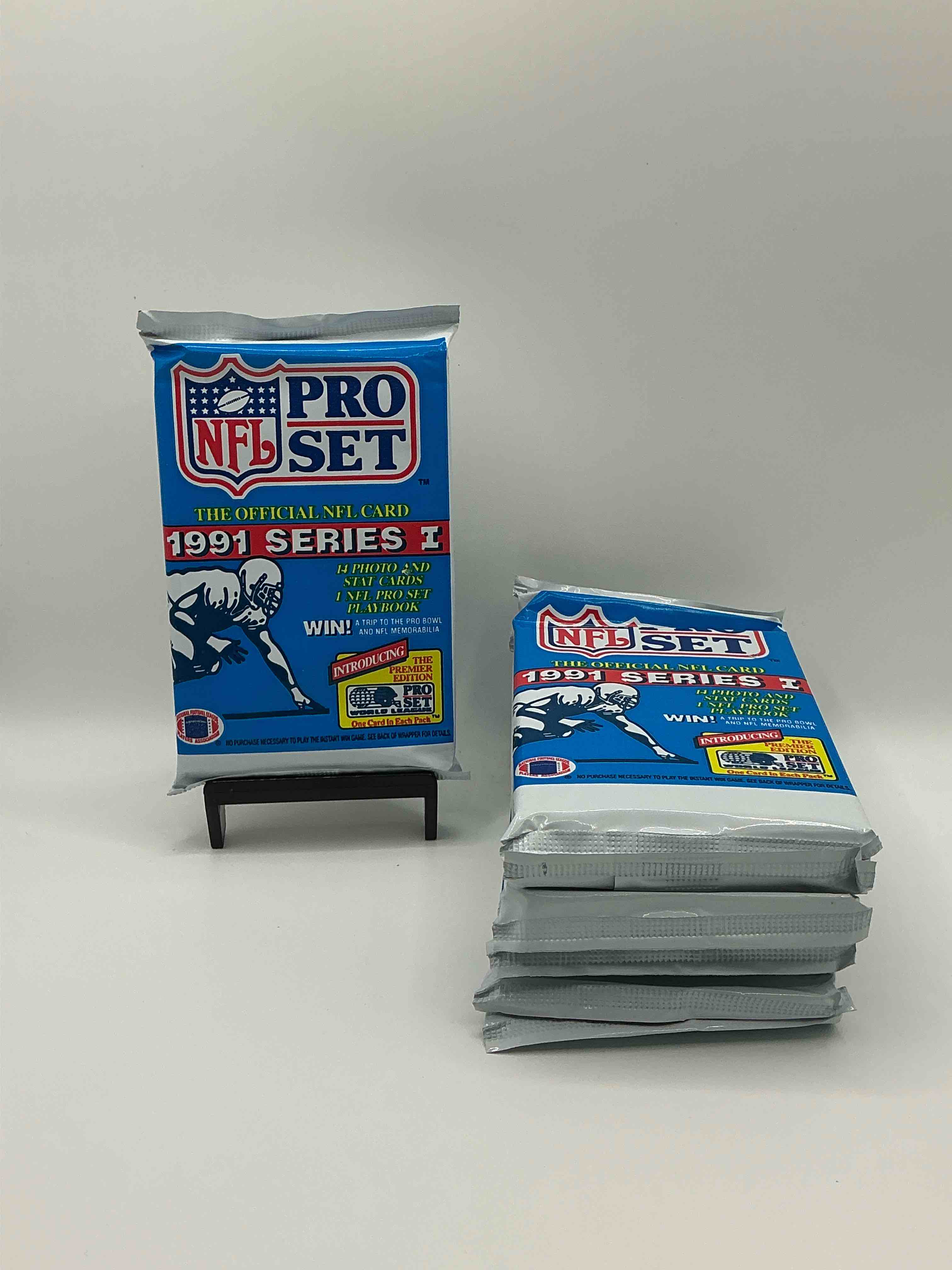 Wow! 1991 Pro Set Football Sealed Card Pack, Direct From Original Retail Case!Highly Sought After By Collectors As This Year Is Loaded With High Profile Cards!Search For Cards From Barry Sanders, Deion Sanders, Troy Aikman, Michael Irvin & Much More! Getting Hard To Find!