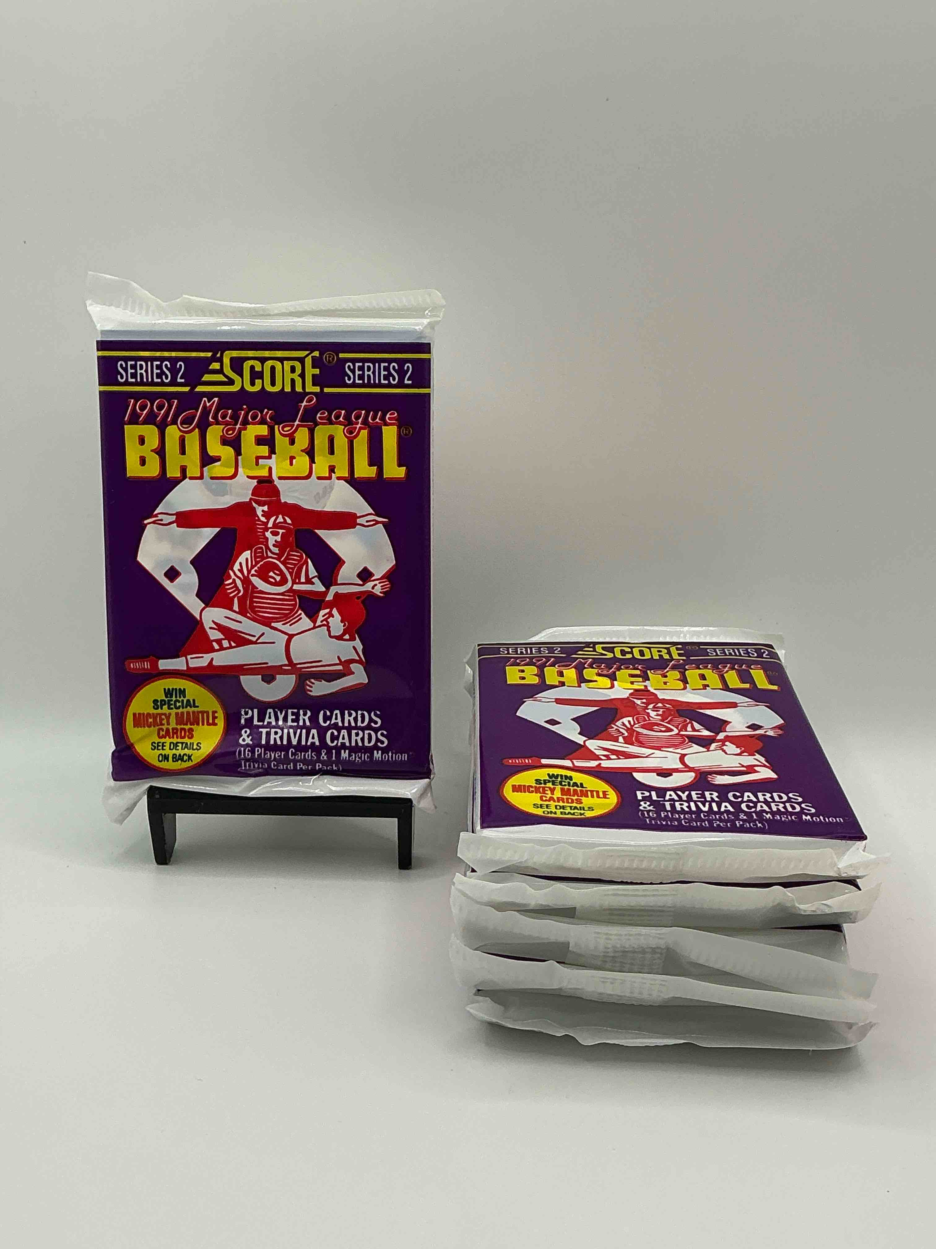 signed mickey mantle? 1991 score baseball unopened packs! 2,493 signed mickey mantle cards from this year out there, fetching big money if pulled! insanely cool & valuable pocks with stars & rookies!