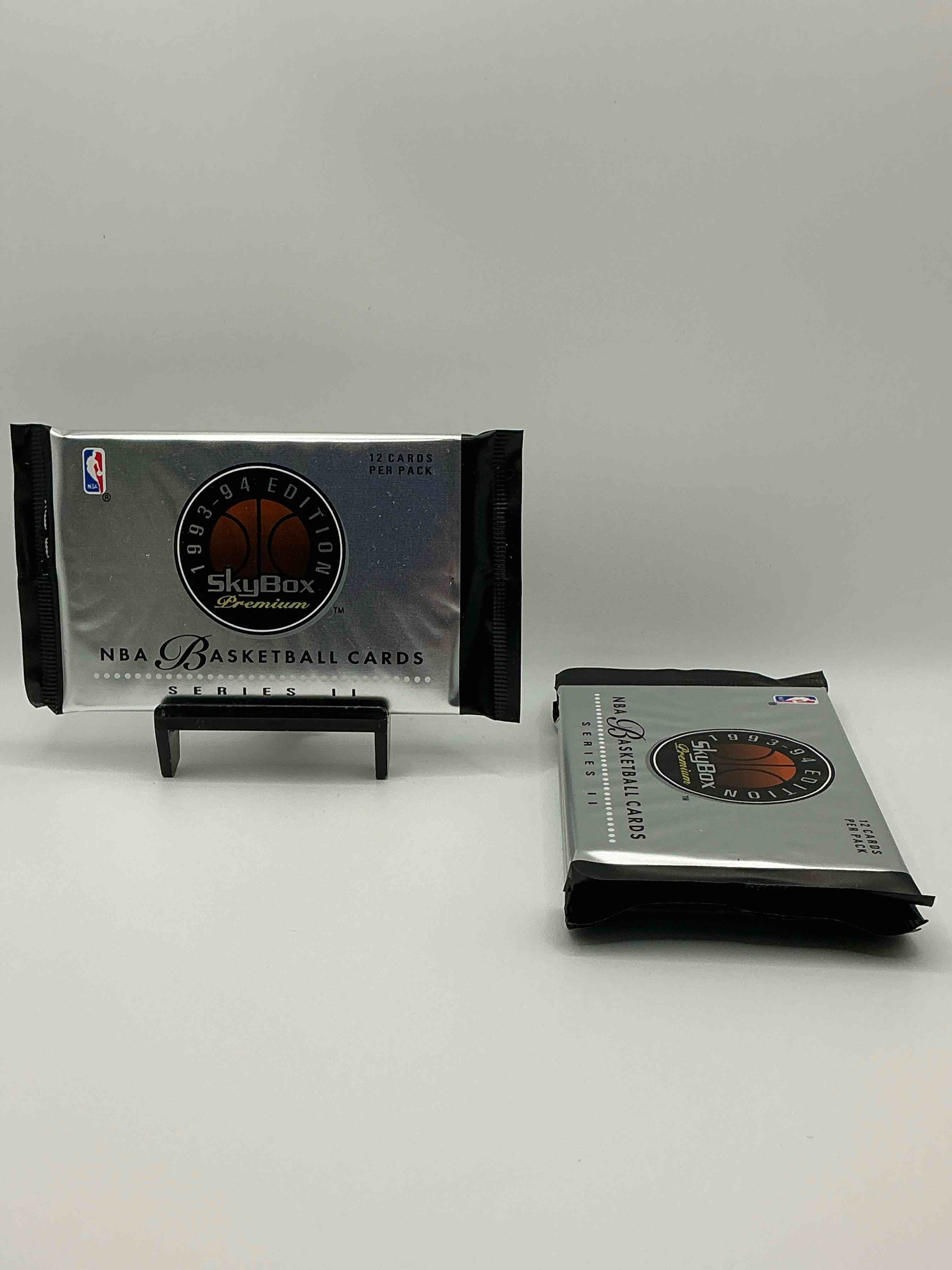 nba skybox premium series ii basketball packs! 1993-94 edition skybox packs! these beautiful packs are getting to be very hard to find. these premiere edition card packs are rare & super cool! look for michael jordan, david robinson, dennis rodman & so many more 80’s & 90’s legends!