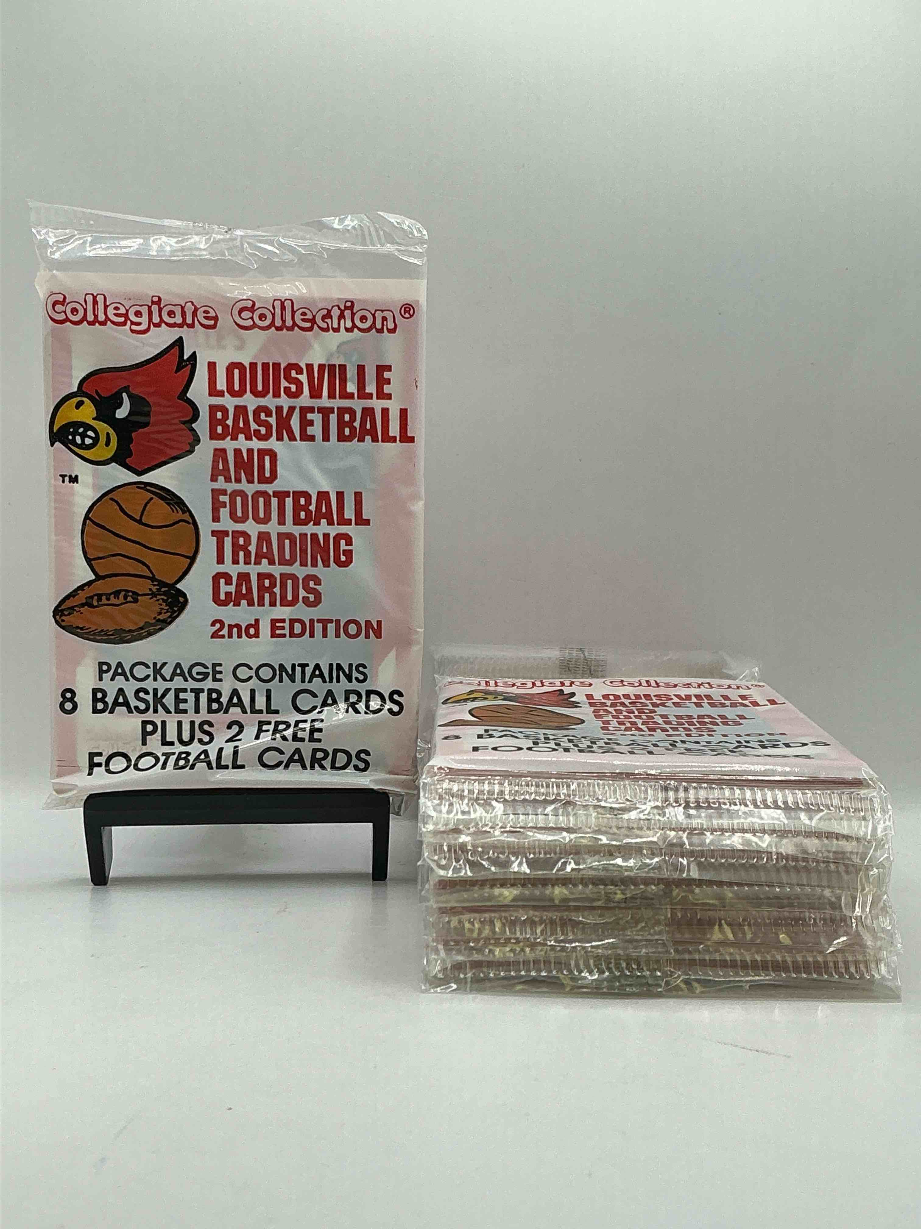 Louisville Cardinals Collegiate Collection Basketball & Football Card Packs! 10 Cards Per Pack! Search For Legends! Pervis Ellison, Darrell Griffith & So Many More! Cards Fans Rejoice!
