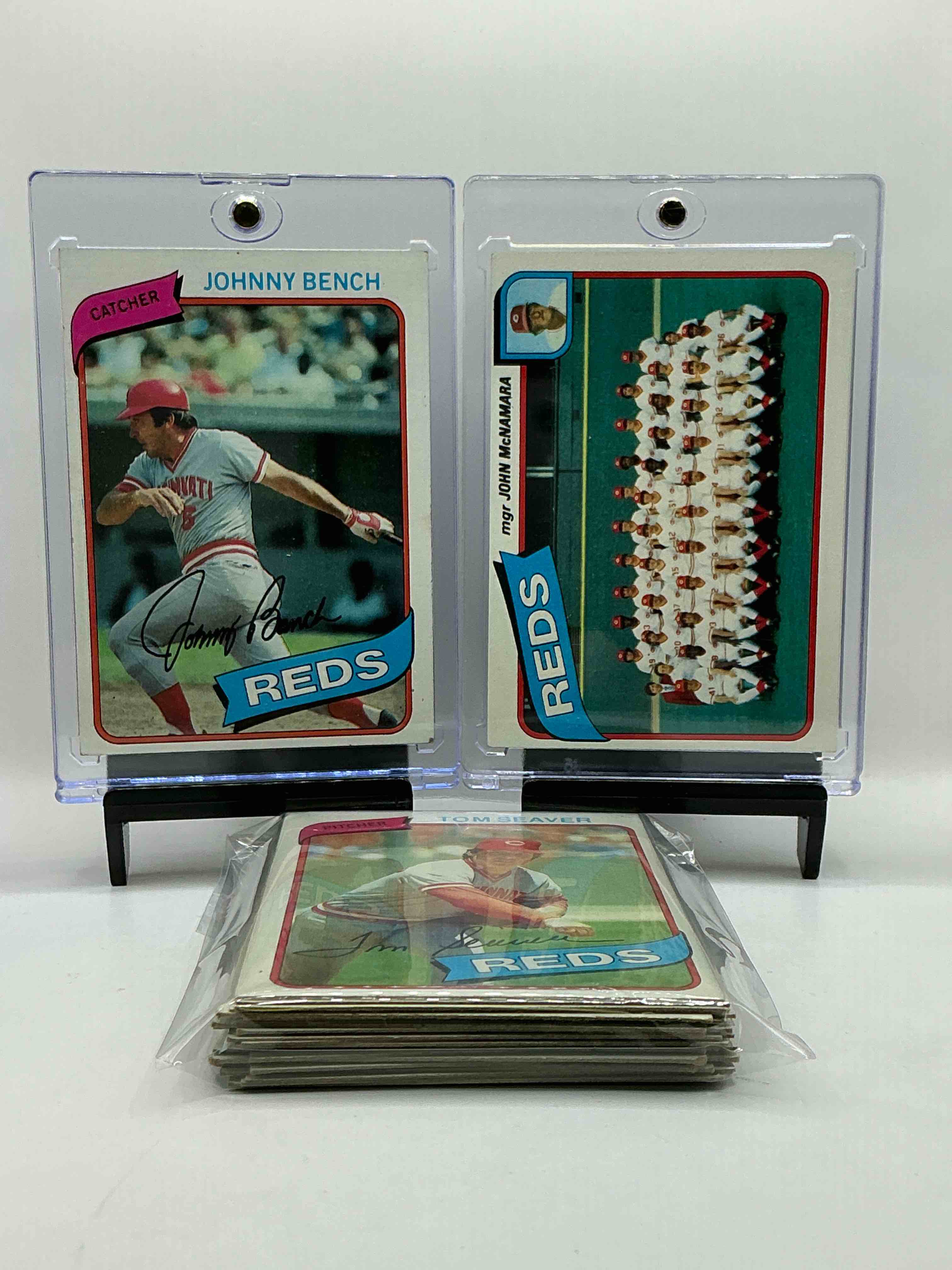 1980 Reds Team Set! 26 Card Reds Set! Tom Seaver, Johnny Bench, Reds Team Card, Dave Concepcion, Dave Tomlin & More! Reds Fans Rejoice!