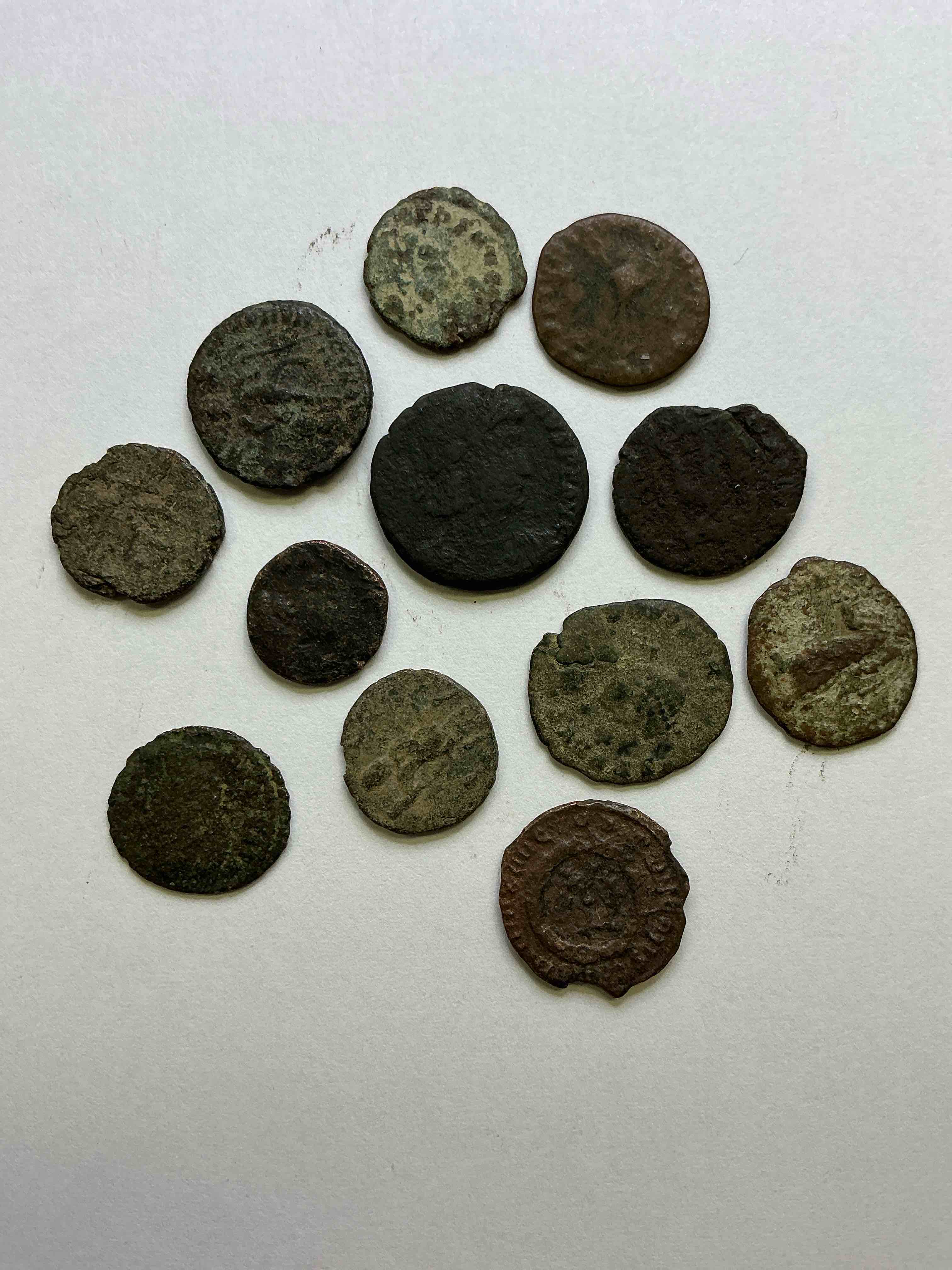Ancient Roman Coins! 1,600-1,700 YEARS OLD Approximately! Check Out These Amazing Authentic Pieces Of History, Ancient Roman Bronze Coins From The Approx 300 to 400 A.D Era... Serious Pieces Of History & Serious Collector Items! Own Authentic Pieces Of Ancient History!