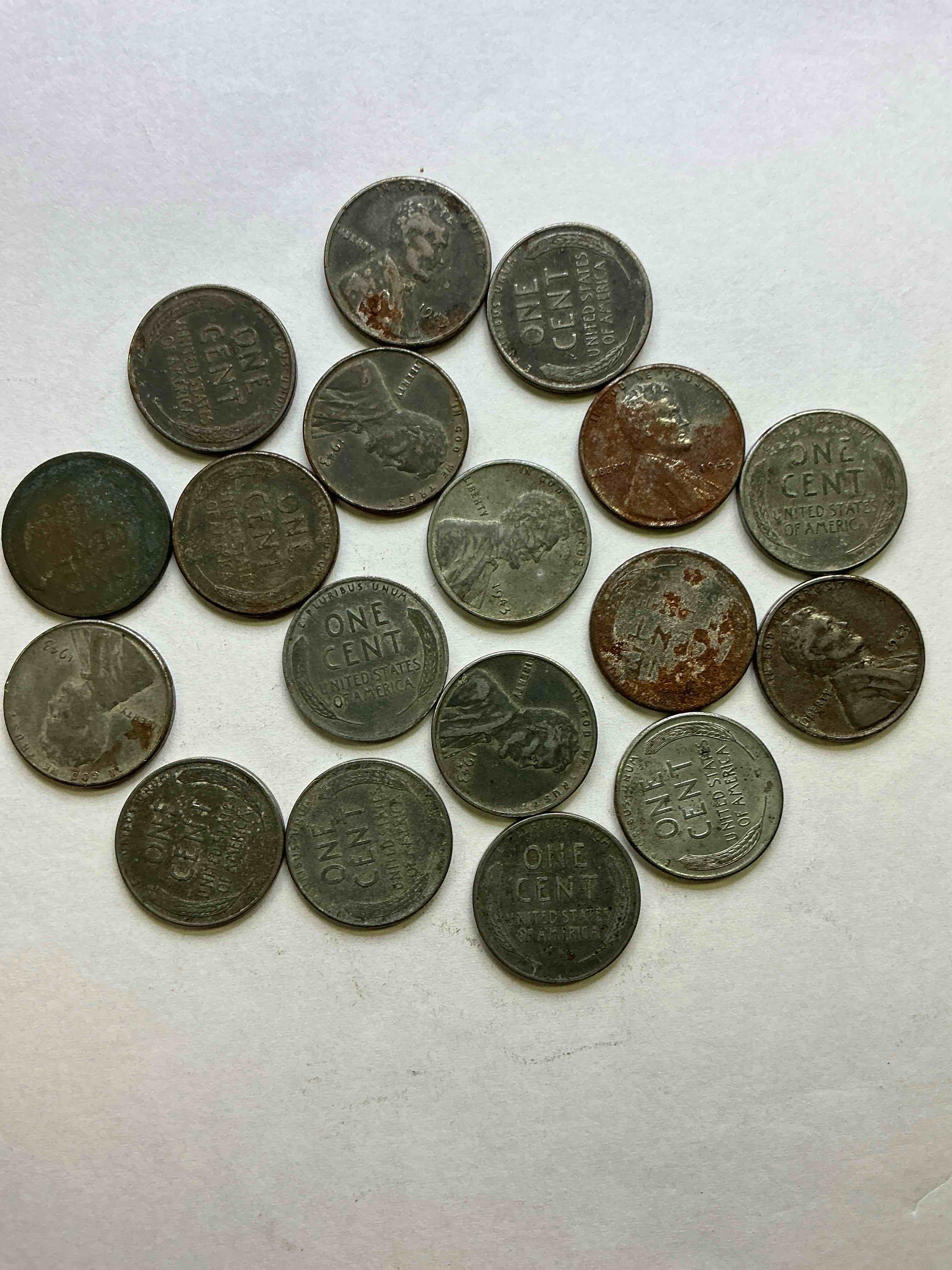1943 World War Il History! Did You Know That In 1943 Copper Was So Valuable For Making Ammunition That The U.S. Treasury Made Pennies Out Of Steel?! 1943 STEEL Pennies Have Become Valuable, Rare Collector Items! Up For Auction Are Rare WWII Steel Pennies Appearing Circulated. Own Pieces Of World War II History That Are An Awesome Investment!