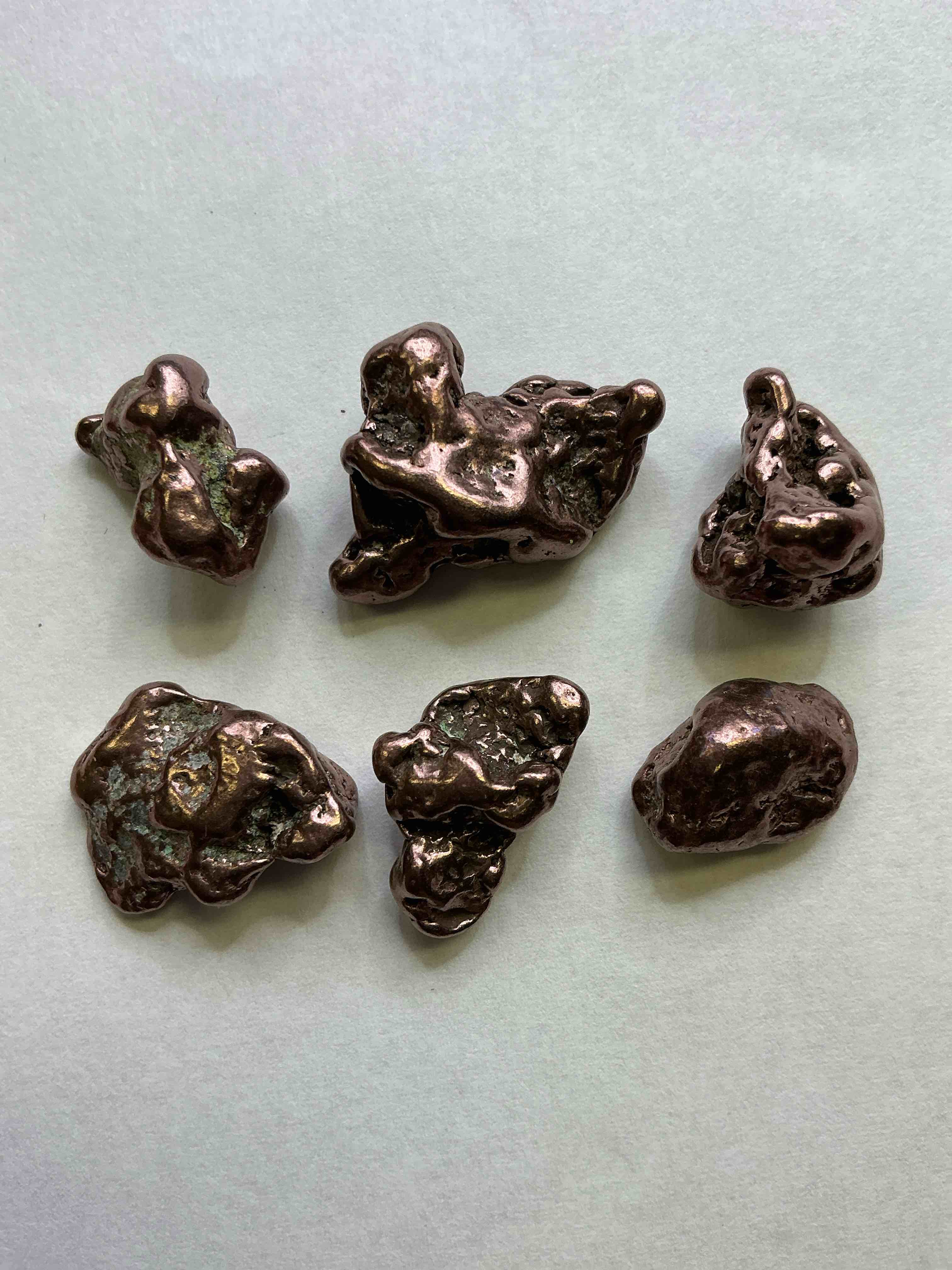Copper Nuggets In Rare Form! Check Out These Rarely Seen Approximately .999 Copper Nuggets Direct From Prospecting In Copper Harbor, Michigan! Copper In Nugget Form Is Rarely Seen & Each Piece Is Completely Unique. A Great Investment In Fine U.S. Michigan Copper & Also Really Cool Conversation Pieces!