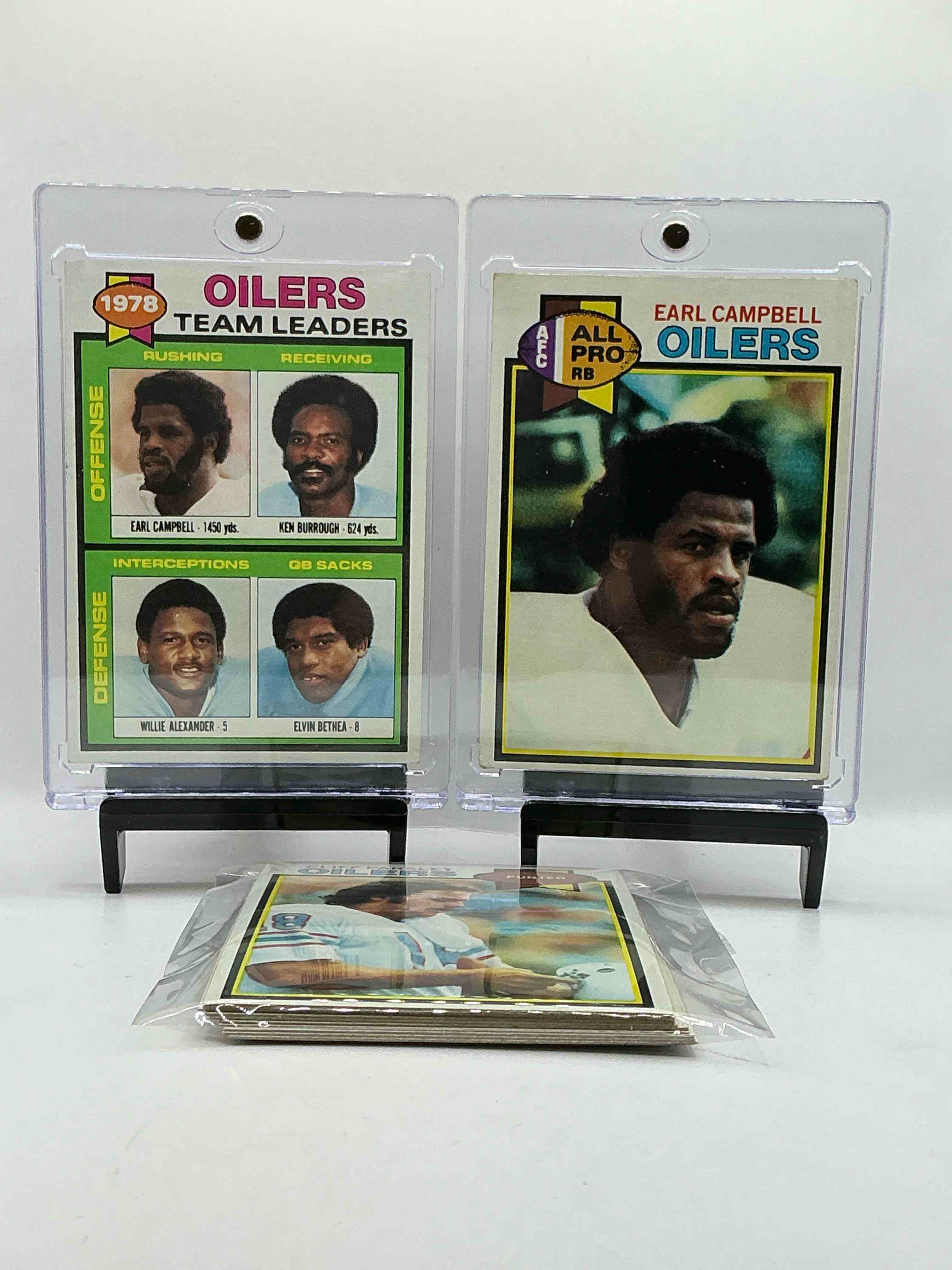 Earl Campbell Rookie Card! 1979 Houston Oilers (Now Tennessee Titans) Team Set! WOW! Legendary Lot! Earl Campbell, Cliff Parsley, Gregg Bingham & More! 