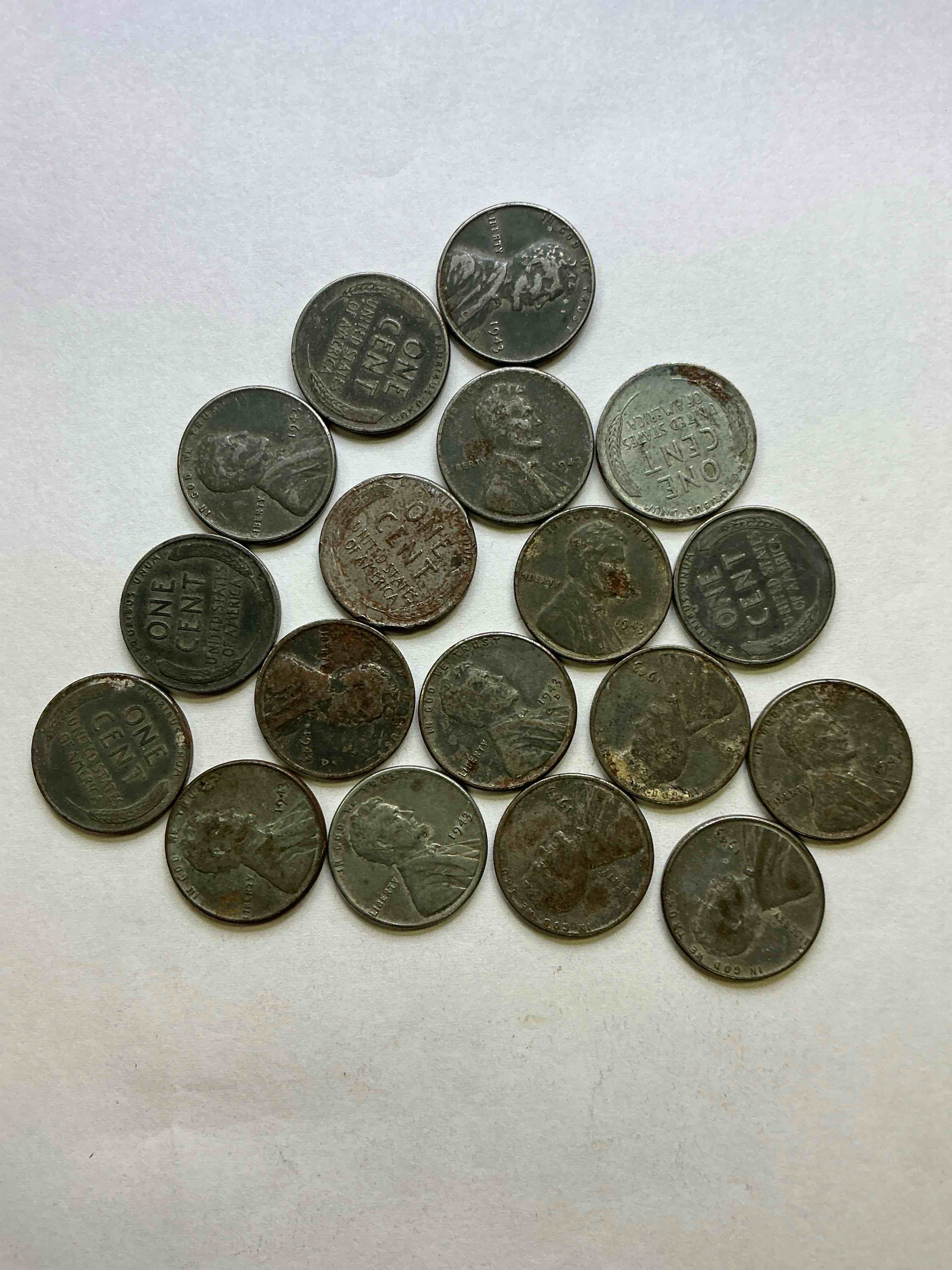 1943 World War Il History! Did You Know That In 1943 Copper Was So Valuable For Making Ammunition That The U.S. Treasury Made Pennies Out Of Steel?! 1943 STEEL Pennies Have Become Valuable, Rare Collector Items! Up For Auction Are Rare WWII Steel Pennies Appearing Circulated. Own Pieces Of World War II History That Are An Awesome Investment!