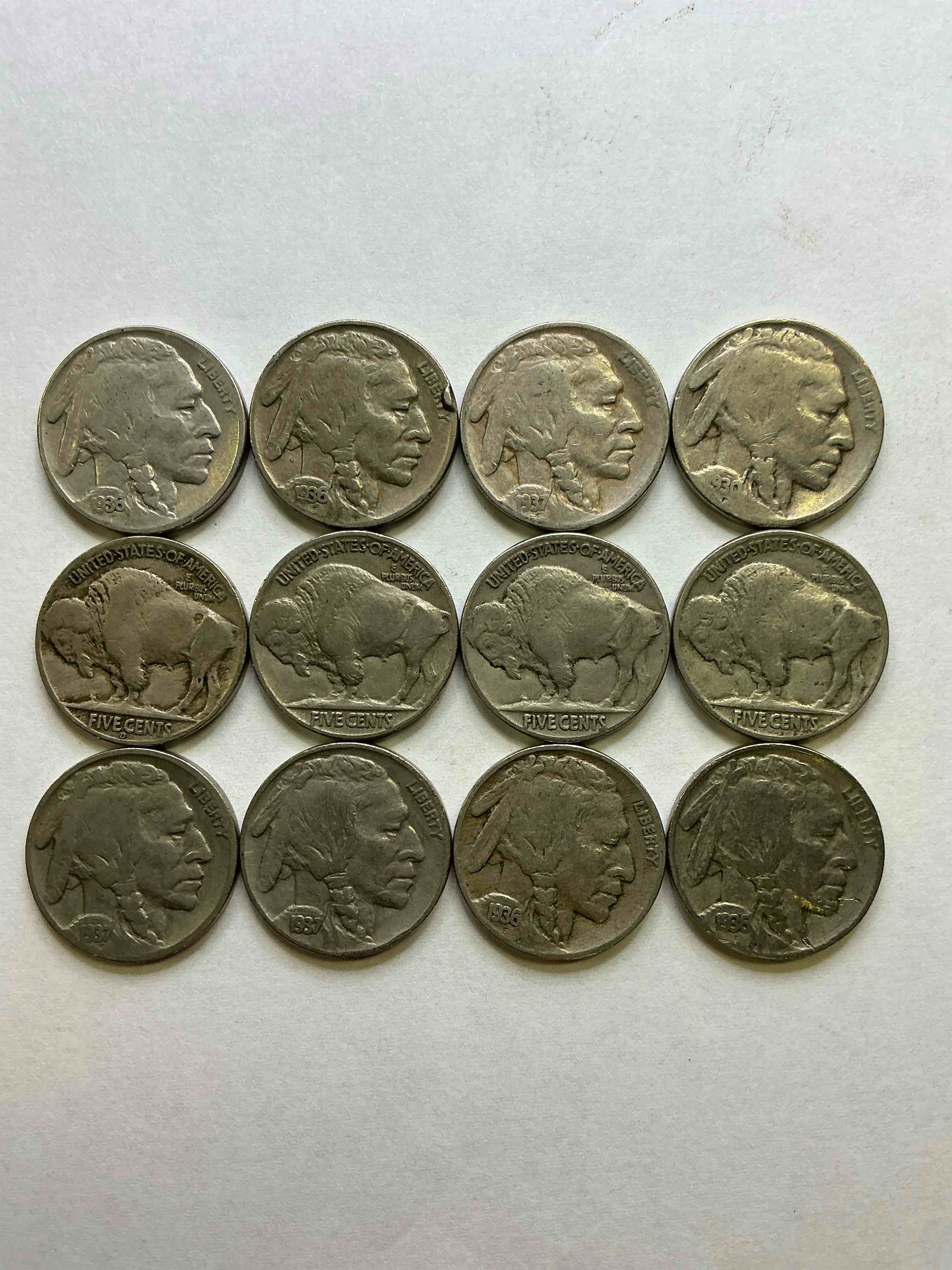 Historic Buffalo Nickels! Indian Head Buffalo Nickels Were Minted From 1913 To 1938 & Have Become A Favorite For Coin Collectors Around The World! Own Pieces Of American History With These Cool Indian Head Buffalo Nickels In Circulated Condition, Most With Visible Dates Which Is Very Rare For Buffalo Nickels!