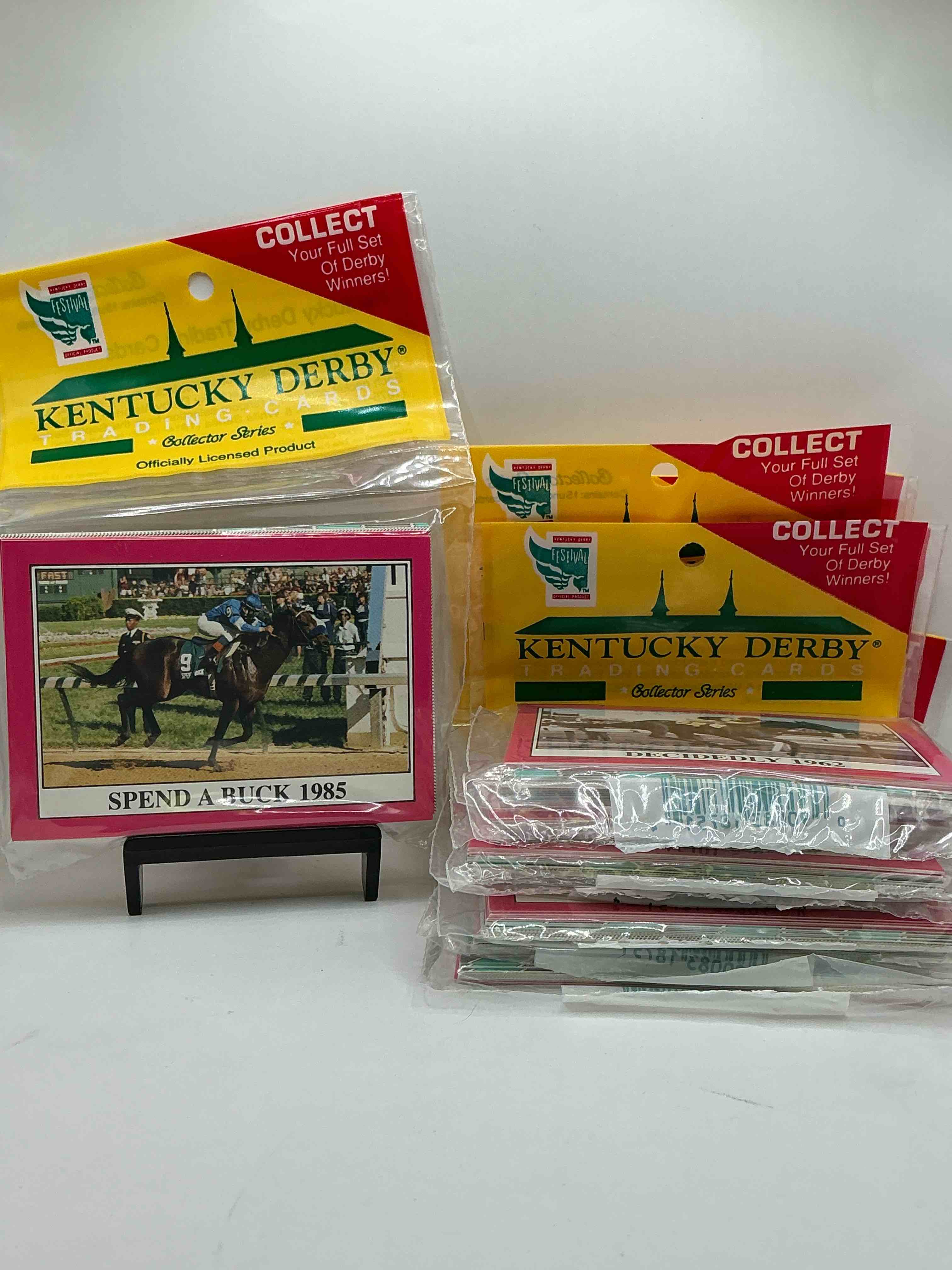 Crazy Rare Kentucky Derby! 1992 Churchill Downs Sealed Kentucky Derby Racing Cards, Direct From Original Retail Case! Learn The Fascinating History Of All The Derby Winners Up to 1992! Each Pack Contains Horses From Each Major Kentucky Derby Era, 15 Cards Per Pack! Very Rare & Hard To Find! A Perfect Gift For The Derby Fan!