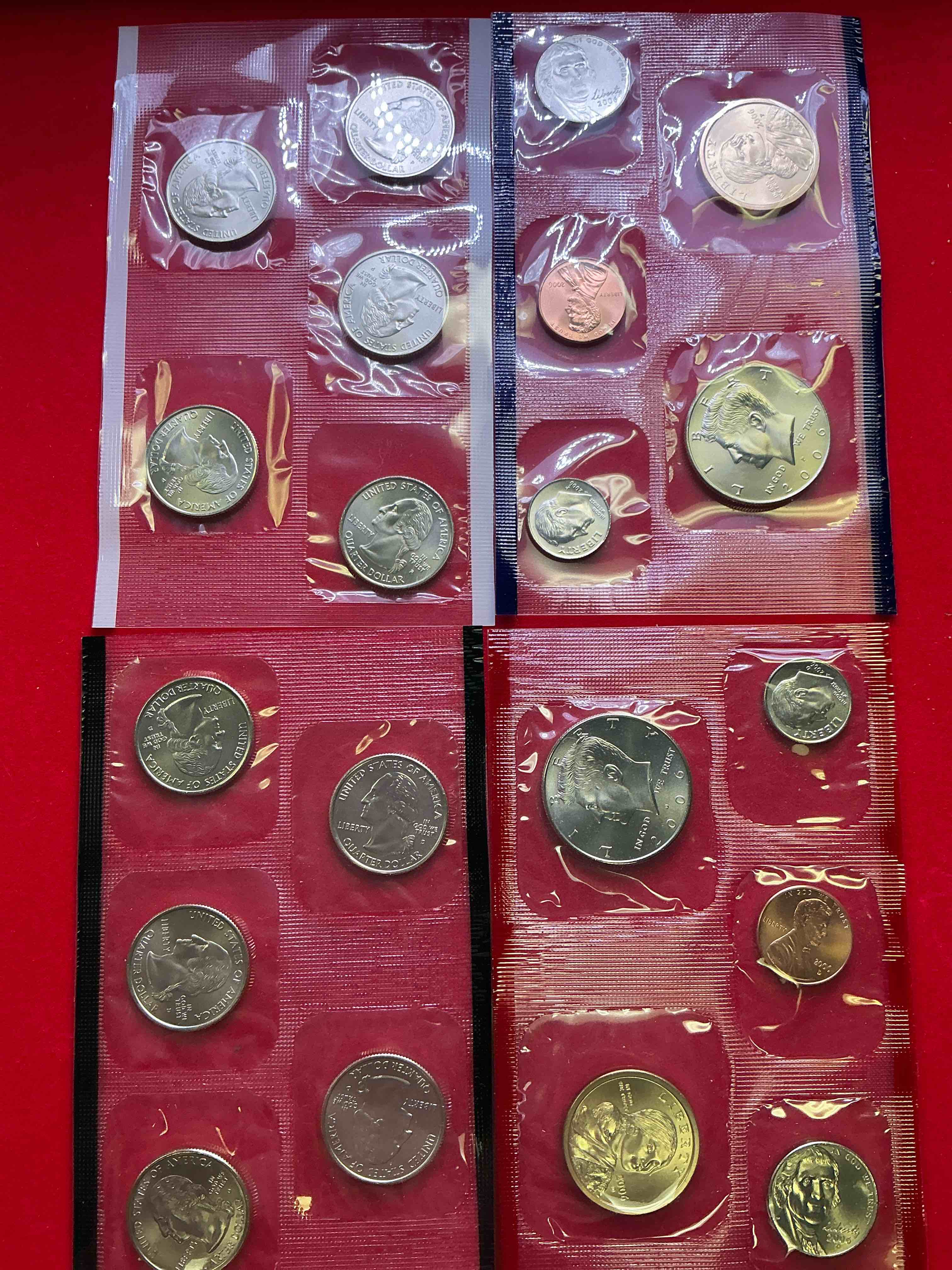2006 Philadelphia & Denver Mint Set Coins! 20 Coin Mint Set, Including Sacagawea Dollars, Half Dollars, State Quarters, Nickels, Dimes & Pennies! Wow!