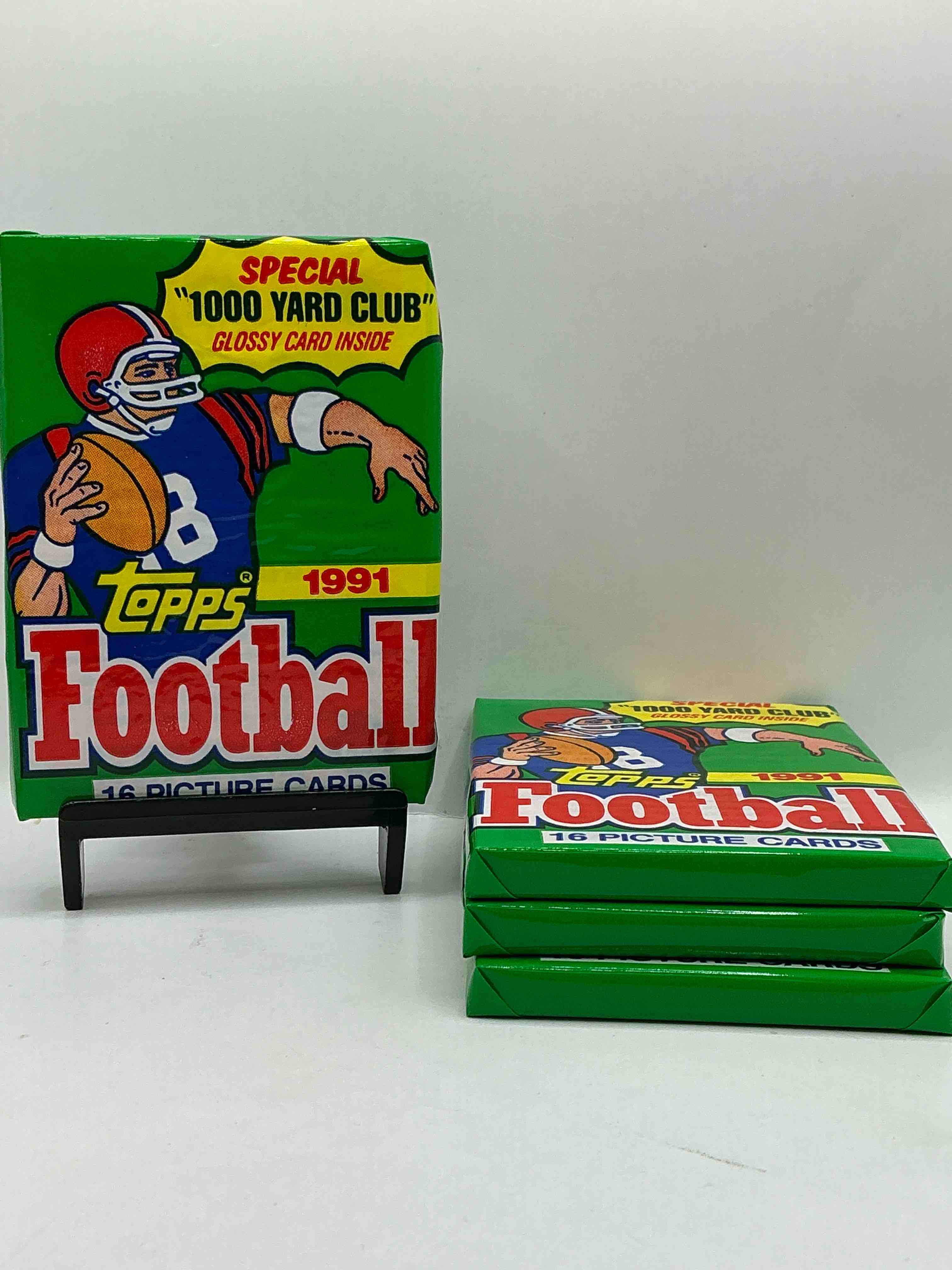 1991 Topps Football Unopened Sports Card Wax Pack, Direct From Original Retail Case. Search For Early Barry Sanders, Emmitt Smith, Jerry Rice & Joe Montana!