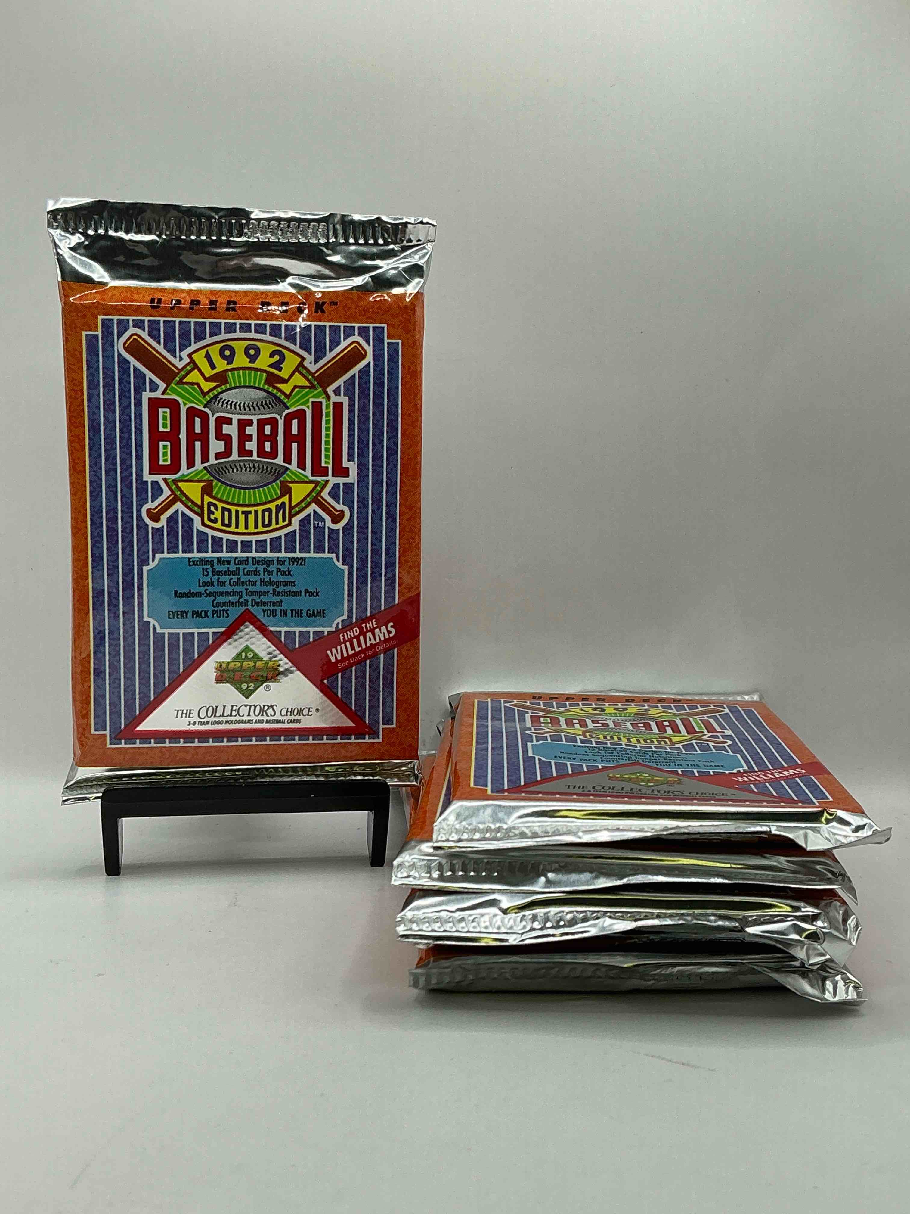 1992 Upper Deck Baseball Sealed Sports & Collectible Card Pack, Direct From Original Sealed Retail Case! Search For Ultra Rare & Valuable Ted Williams & Johnny Bench Signed Insert Cards As Well As Deion Sanders, Ken Griffey Jr., Nolan Ryan & So Much More!