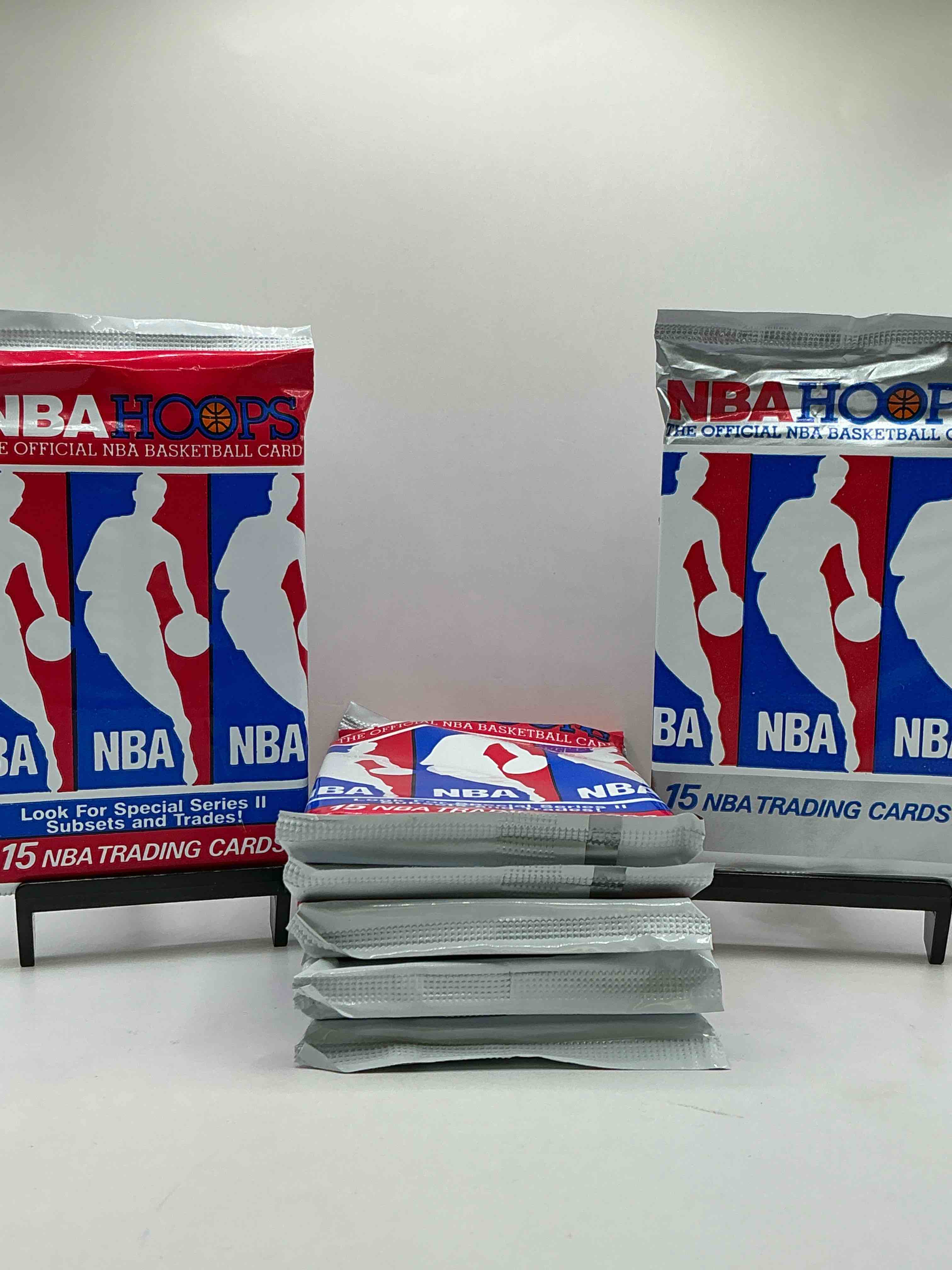 Michael Jordan!? 1990/91 NBA Hoops Unopened Sealed Trading Collectible Sports Card Packs SERIES ONE& TWO, Direct From Original Sealed Retail Case! Search For Early Michael Jordan #65 (PSA 10 Value $550), Jordan All Star Card, & Too Many Other Nice Cards To List!