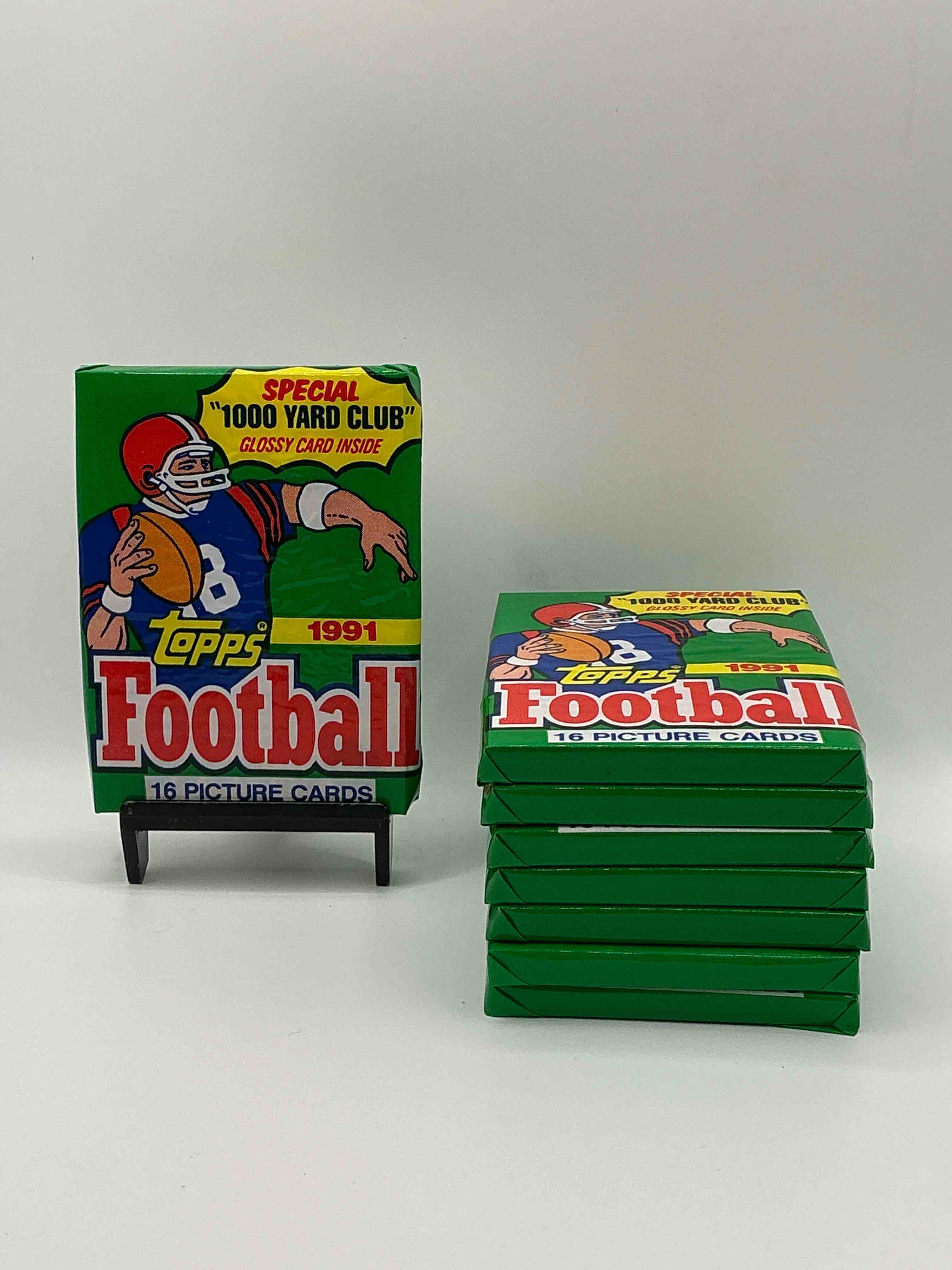 1991 Topps Football Unopened Sports Card Wax Pack, Direct From Original Retail Case. Search For Early Barry Sanders, Emmitt Smith, Jerry Rice & Joe Montana!