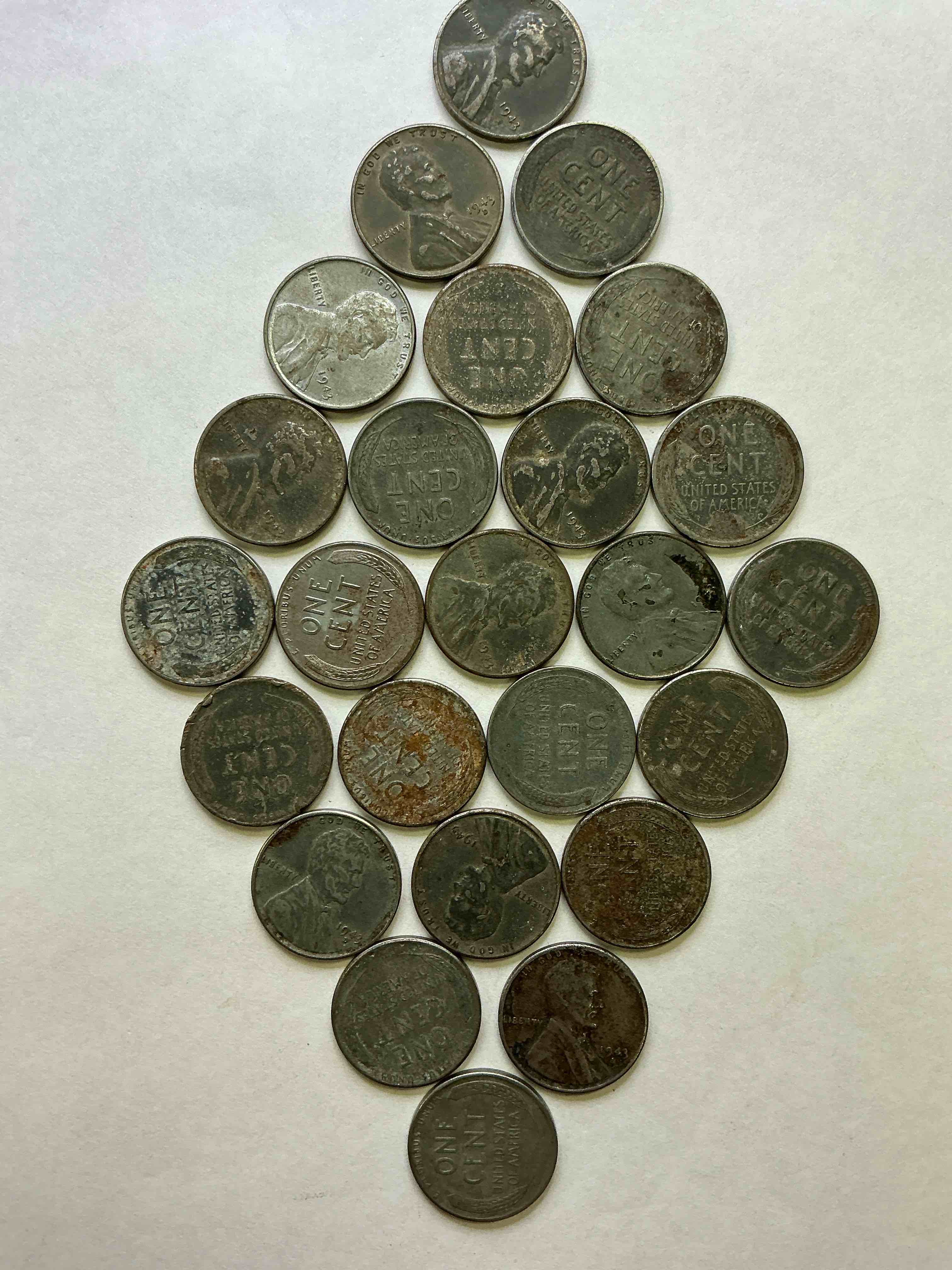1943 World War Il History! Did You Know That In 1943 Copper Was So Valuable For Making Ammunition That The U.S. Treasury Made Pennies Out Of Steel?! 1943 STEEL Pennies Have Become Valuable, Rare Collector Items! Up For Auction Are Rare WWII Steel Pennies Appearing Circulated. Own Pieces Of World War II History That Are An Awesome Investment!