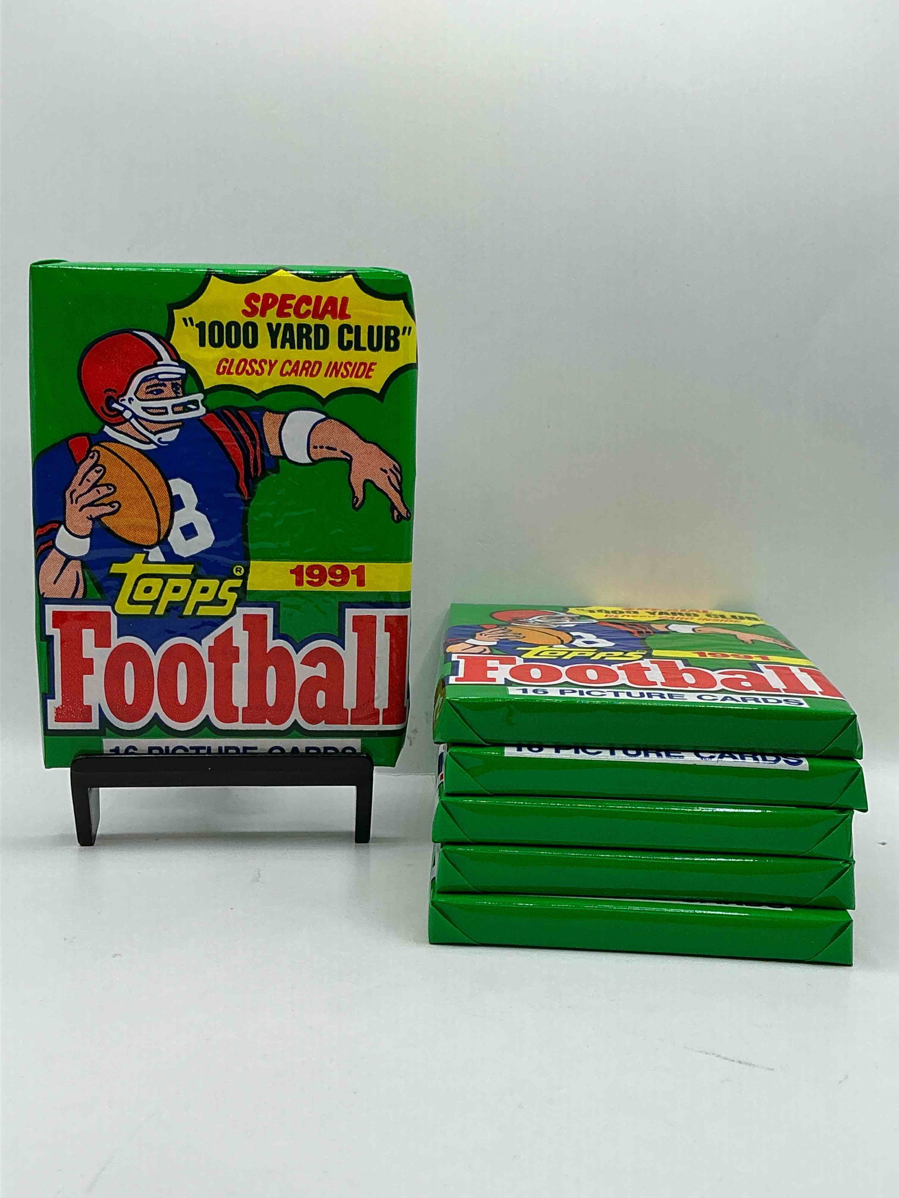 1991 Topps Football Unopened Sports Card Wax Pack, Direct From Original Retail Case. Search For Early Barry Sanders, Emmitt Smith, Jerry Rice & Joe Montana!