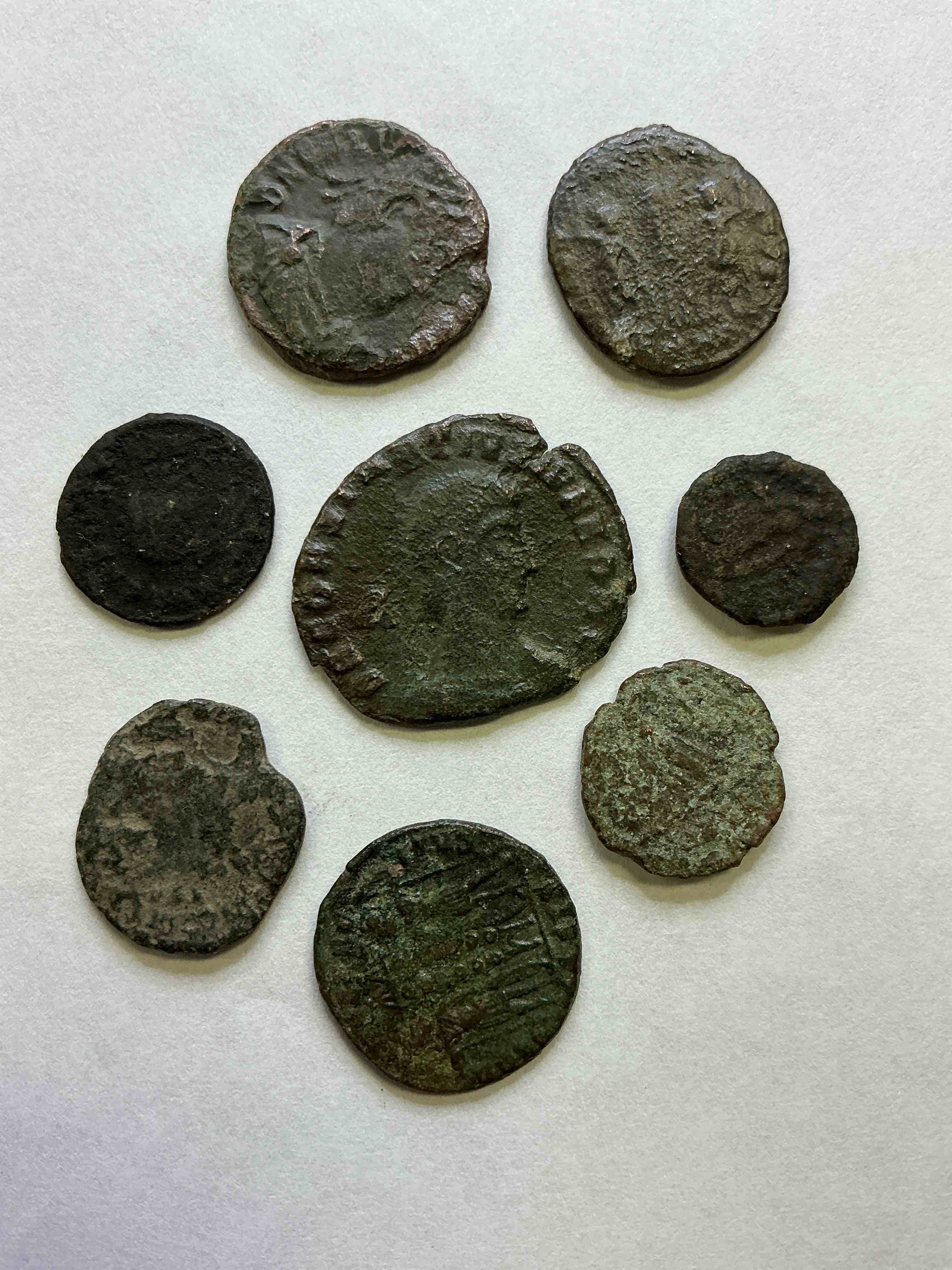 Ancient Roman Coins! 1,600-1,700 YEARS OLD Approximately! Check Out These Amazing Authentic Pieces Of History, Ancient Roman Bronze Coins From The Approx 300 to 400 A.D Era... Serious Pieces Of History & Serious Collector Items! Own Authentic Pieces Of Ancient History!