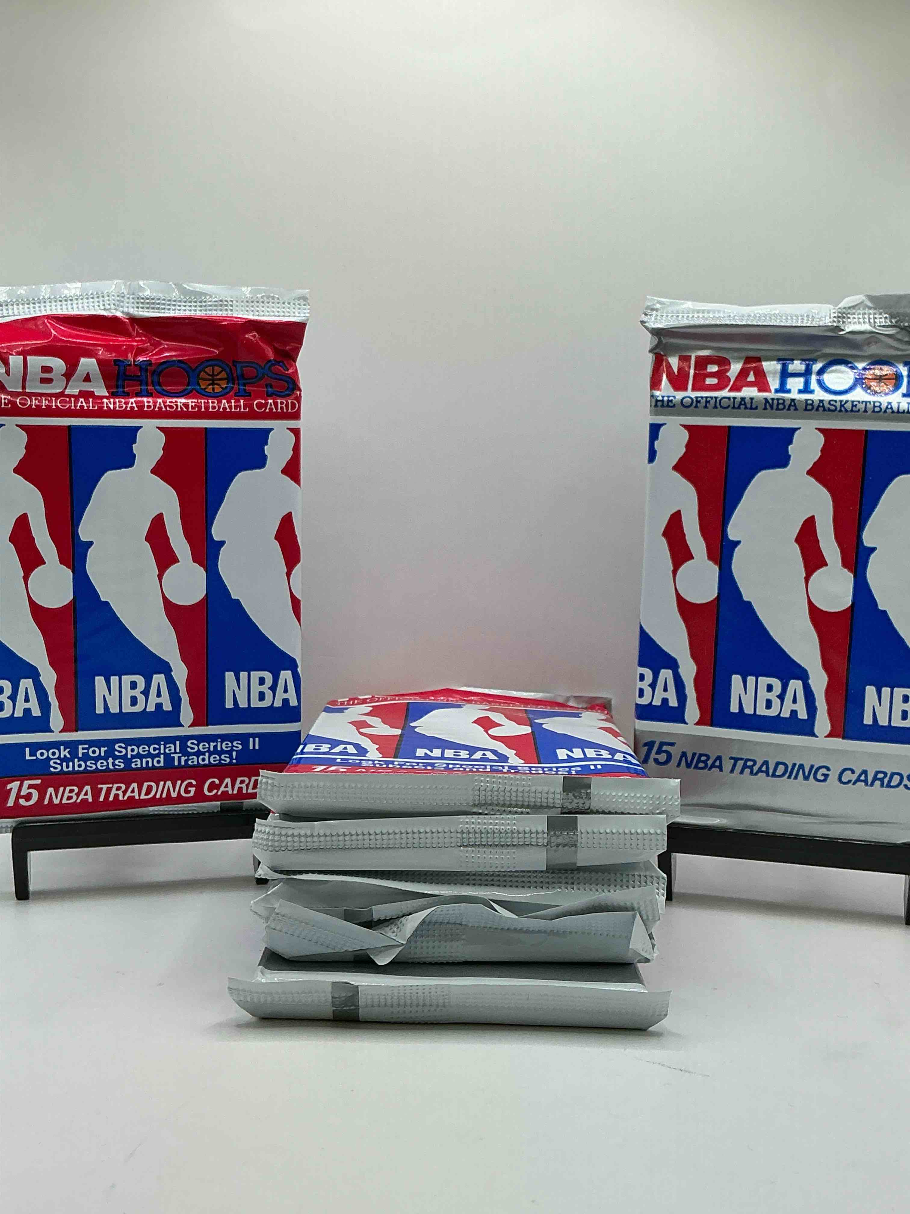 Michael Jordan!? 1990/91 NBA Hoops Unopened Sealed Trading Collectible Sports Card Pack, Direct From Original Sealed Retail Case! Search For Early Michael Jordan #65 (PSA 10 Value $550), Jordan All Star Card, & Too Many Other Nice Cards To List!