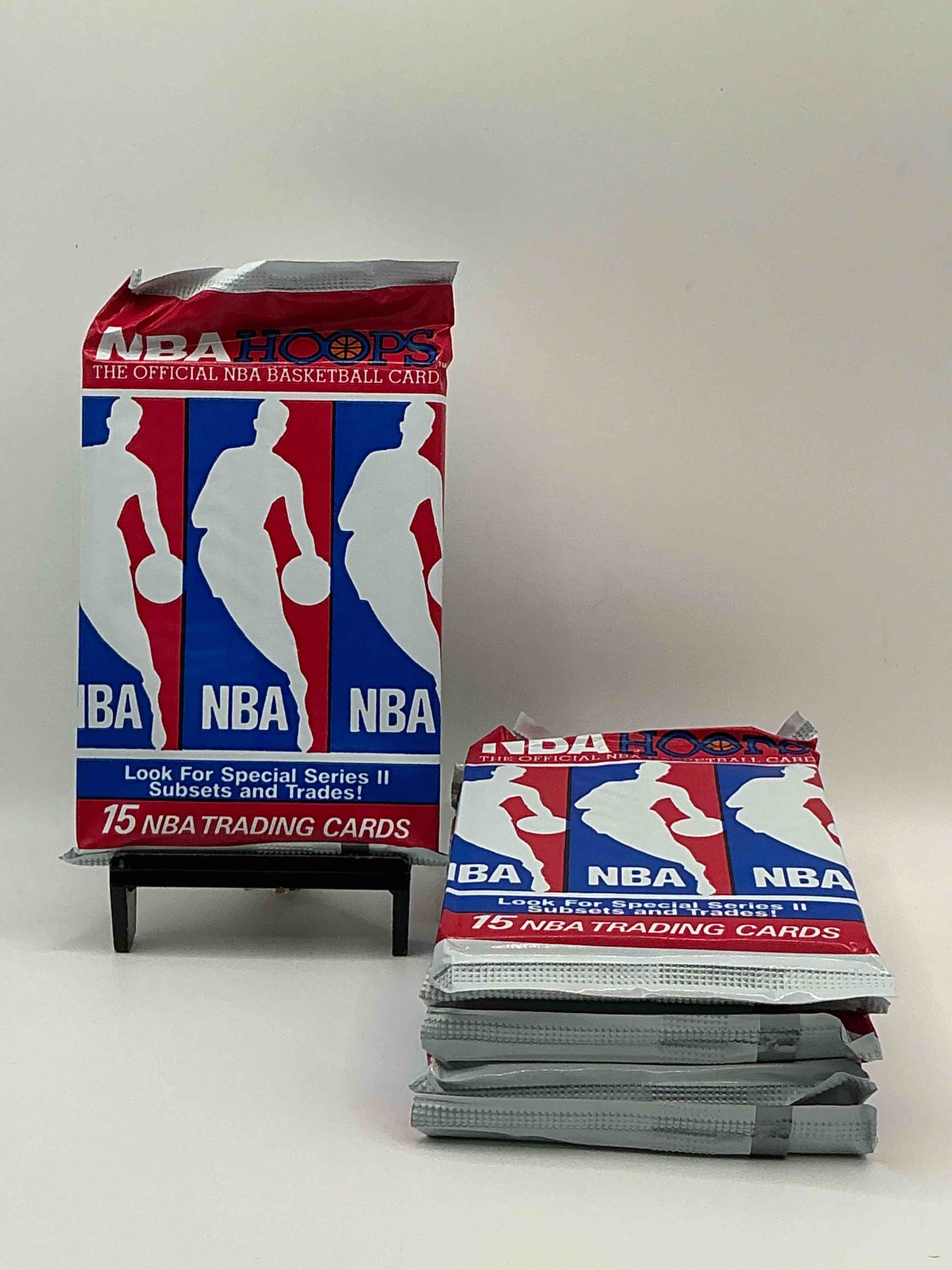 Michael Jordan?! Wow, Vintage 1990/91 NBA Hoops RARE Red Series Two Sealed Sports Card & Collectible Pack, Direct From Original Factory Sealed Retail Case!Series 2 Extremely Hard To Find & Includes Sought After Subsets! Look For Many Valuable Cards Such As Michael Jordan #65 (PSA 10 Value $225) & So Much More!