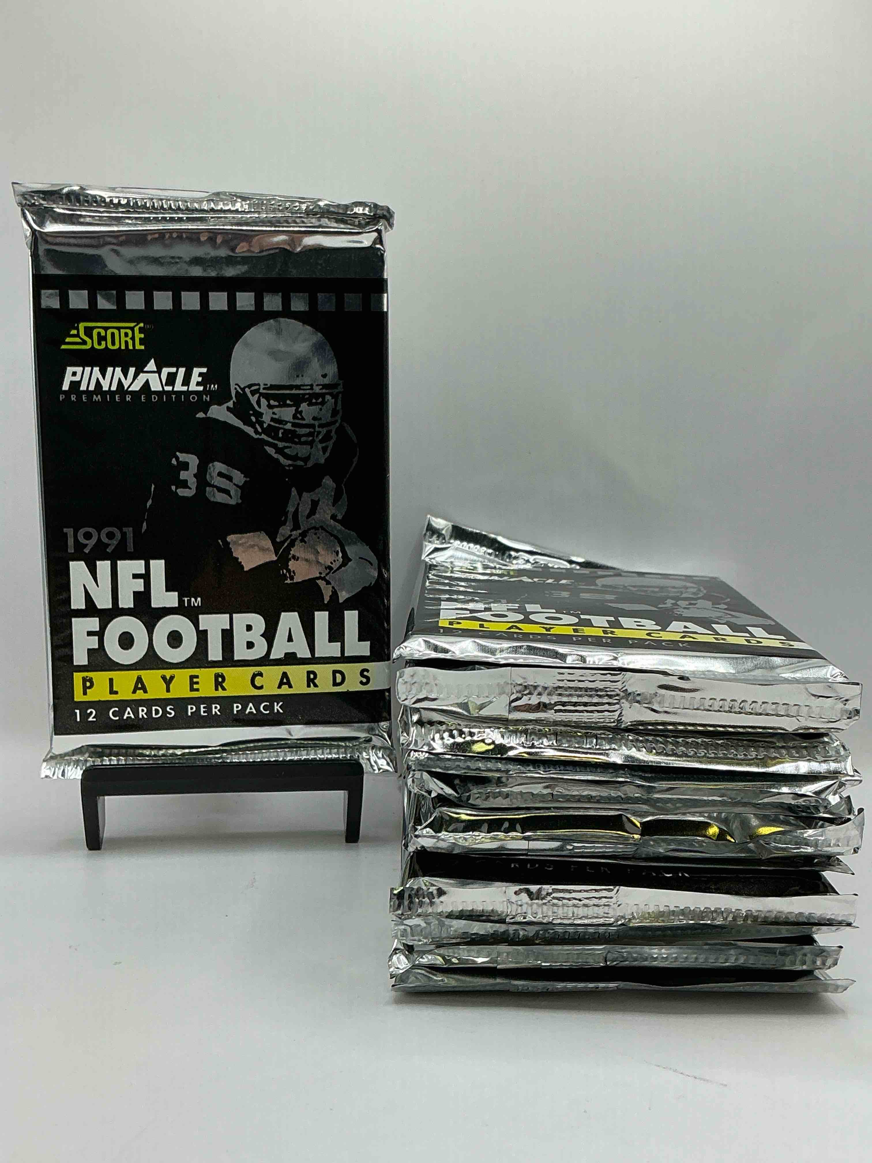 1991 Pinnacle Premier Edition Score Unopened Sports Card Packs Direct From Original Box! Search For Valuable Emmitt Smith Cards & Other Stars!