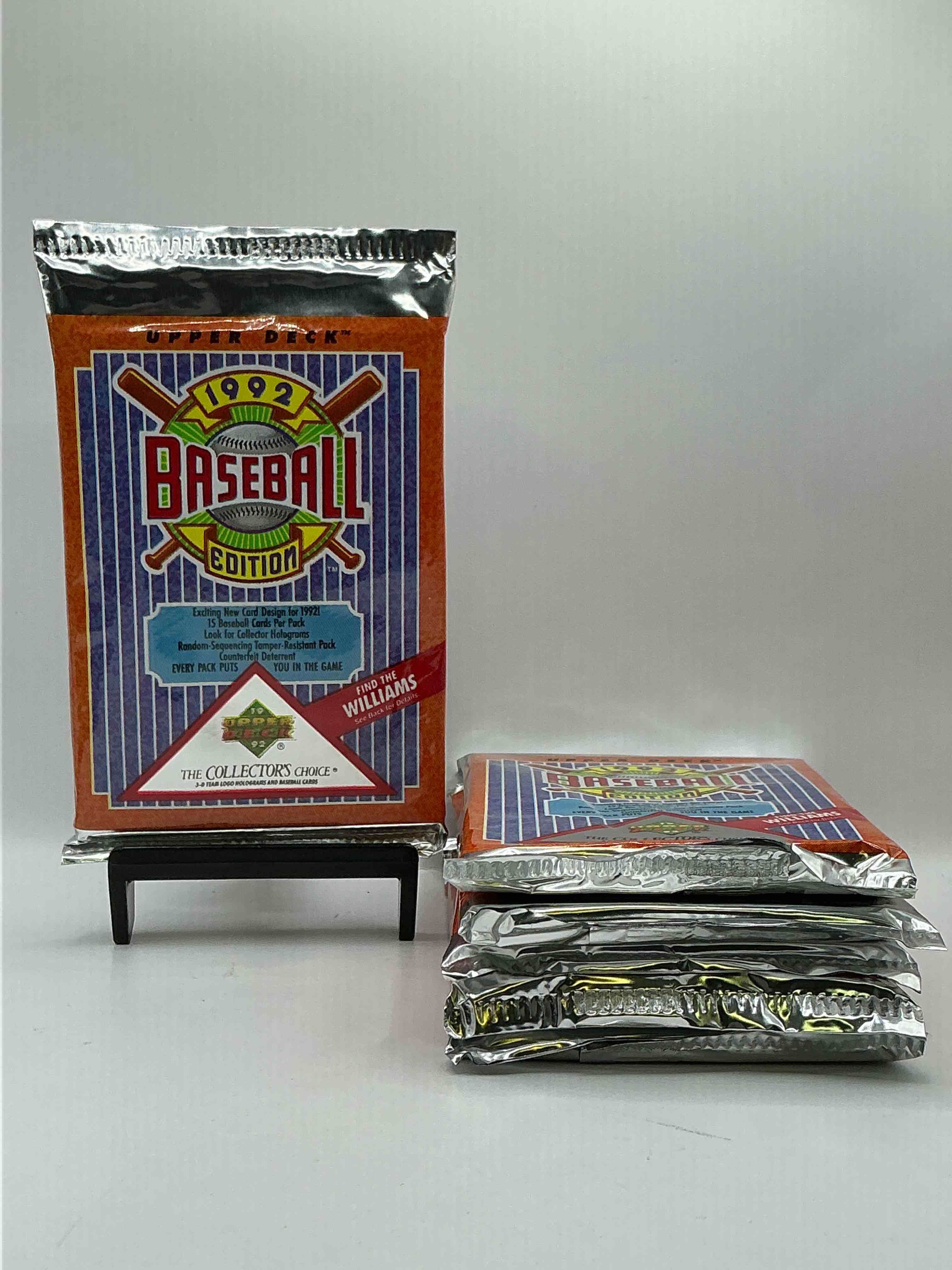 1992 Upper Deck Baseball Sealed Sports & Collectible Card Pack, Direct From Original Sealed Retail Case! Search For Ultra Rare & Valuable Ted Williams & Johnny Bench Signed Insert Cards As Well As Deion Sanders, Ken Griffey Jr., Nolan Ryan & So Much More!